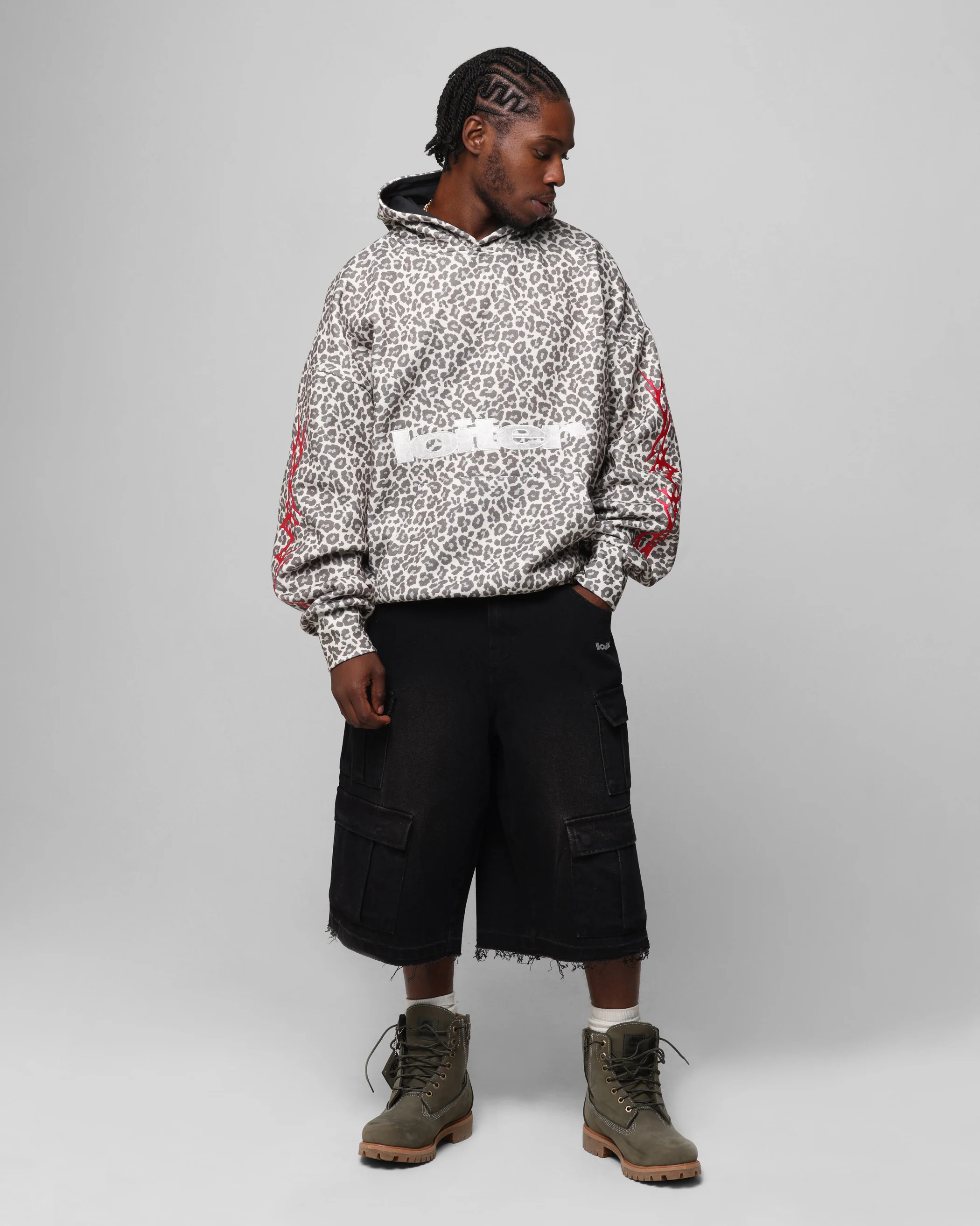 Loiter Soho Hoodie Snow Leopard