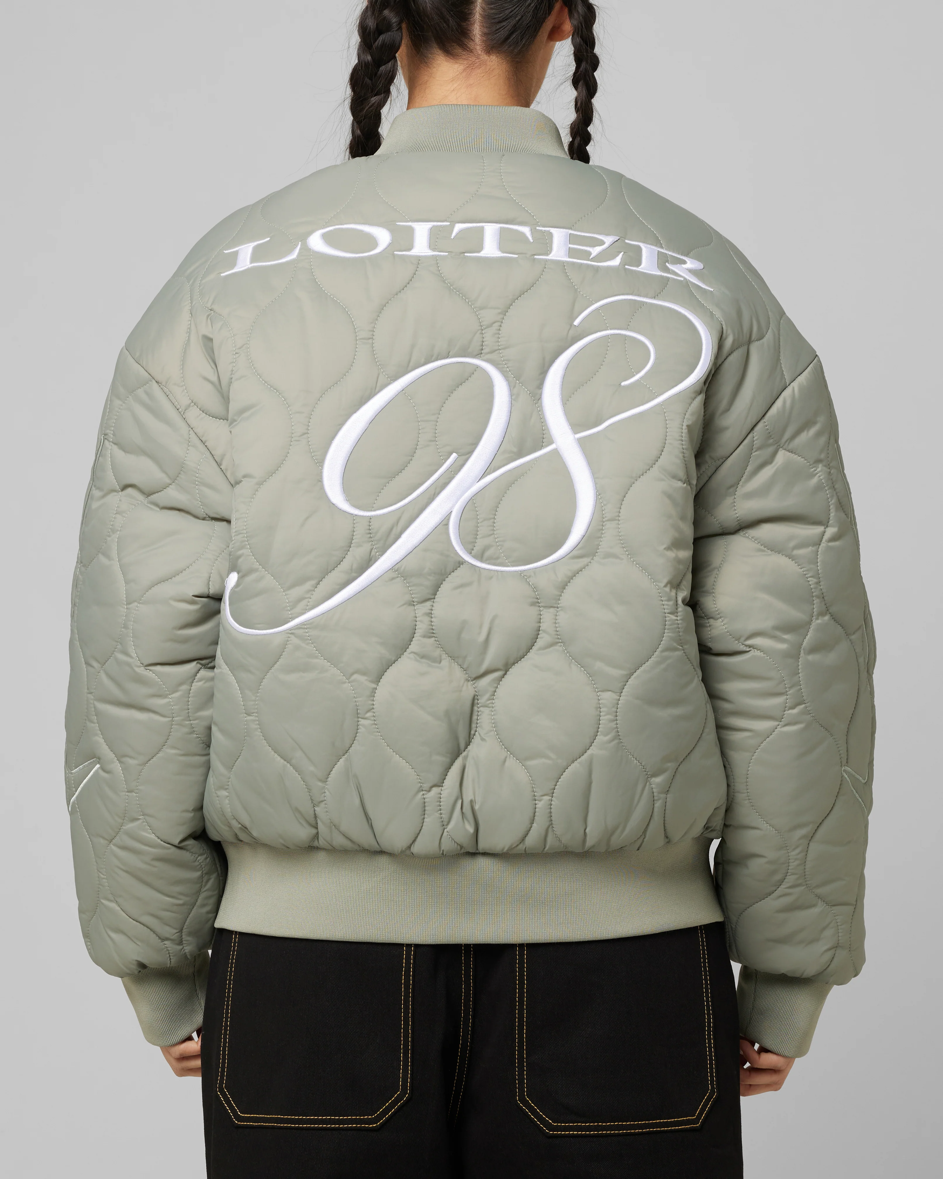 Loiter Kraven Reversible Bomber Jacket Green