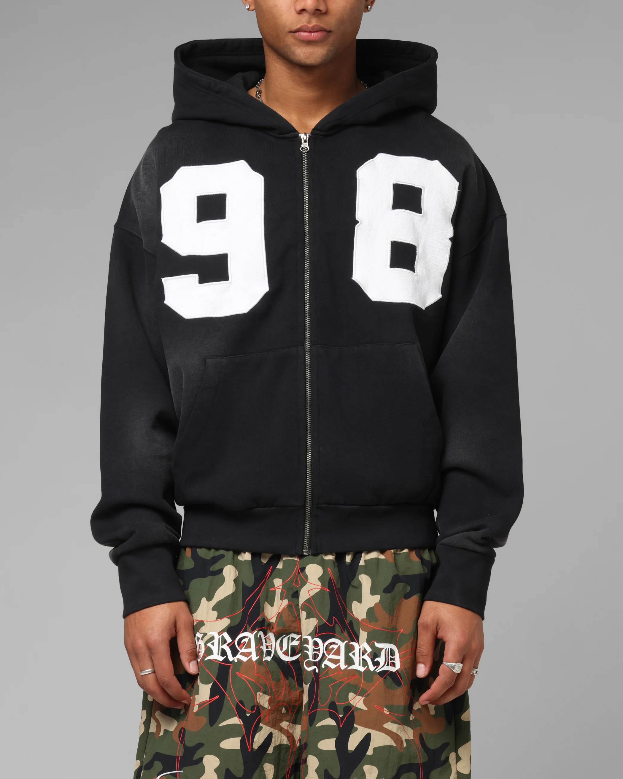 Loiter Cosmos Hoodie Washed Black