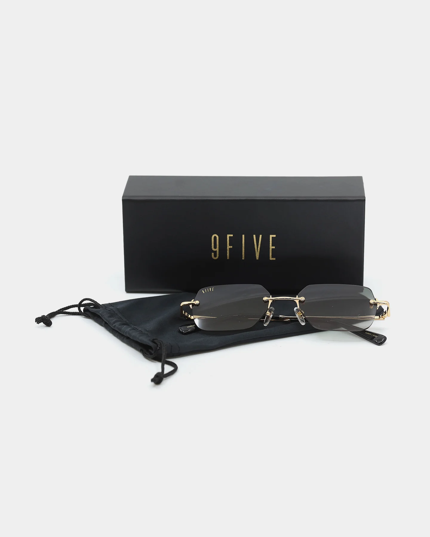 9FIVE Men's Clarity Gradient Sunglasses Black/Gold