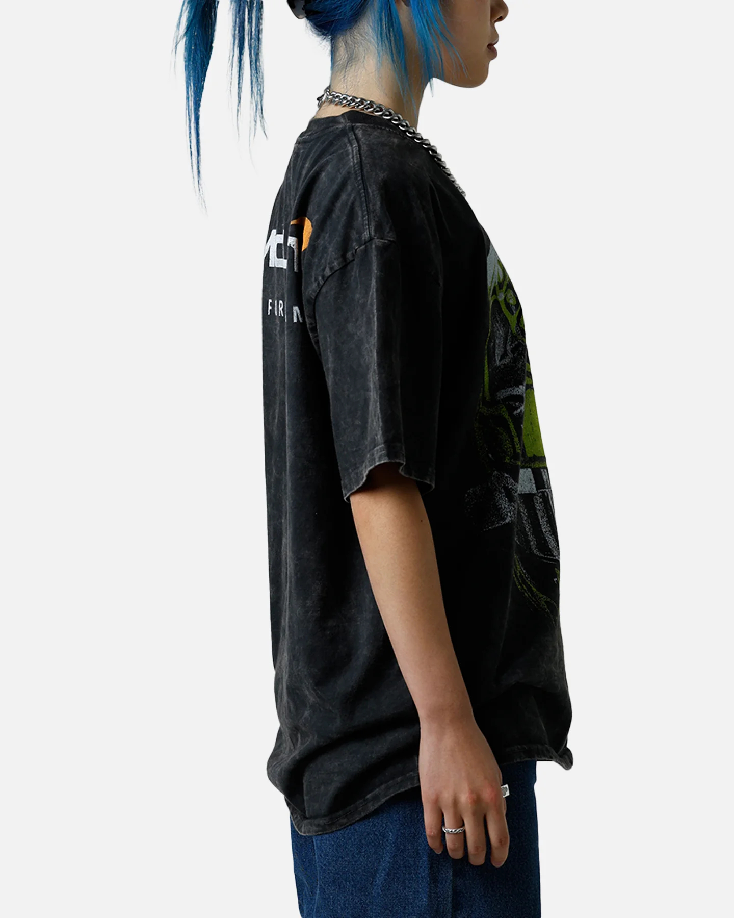 Culture Kings X Mclaren Lando Norris 'Vegas Grand Prix 2024' Helmet T-Shirt Black Acidwash