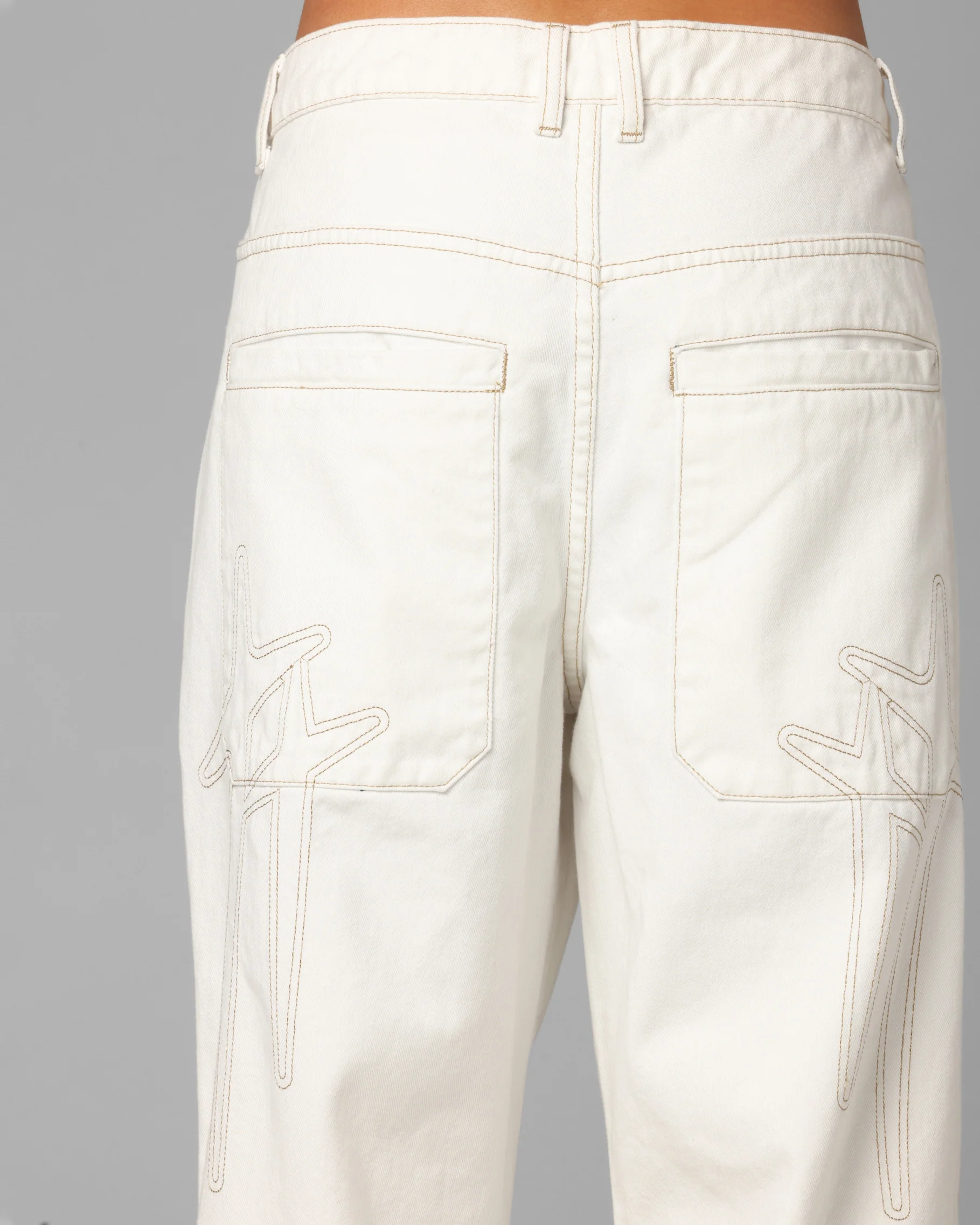 Loiter Star Born Jeans Off White