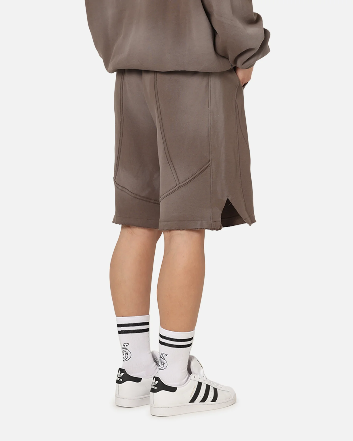 The Anti Order Apocalypse Sweat Shorts Sunfade Brown