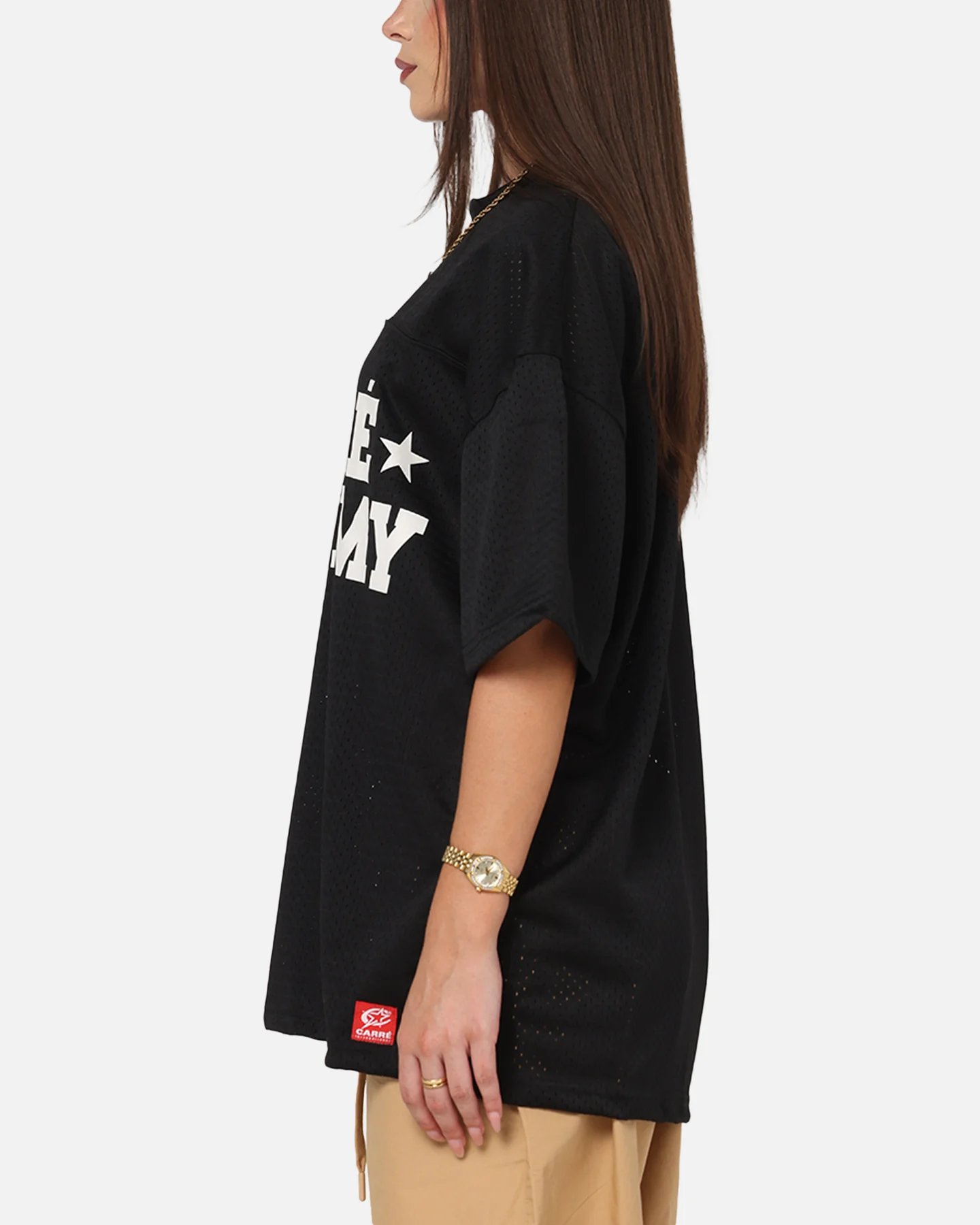 Carre Star Academy Mesh T-Shirt Black