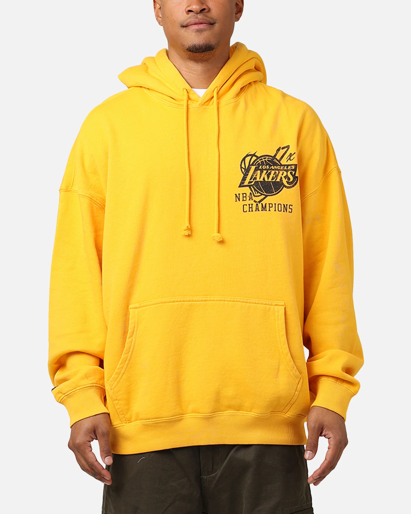 Mitchell & Ness Los Angeles Lakers Rings Hoodie Ochre
