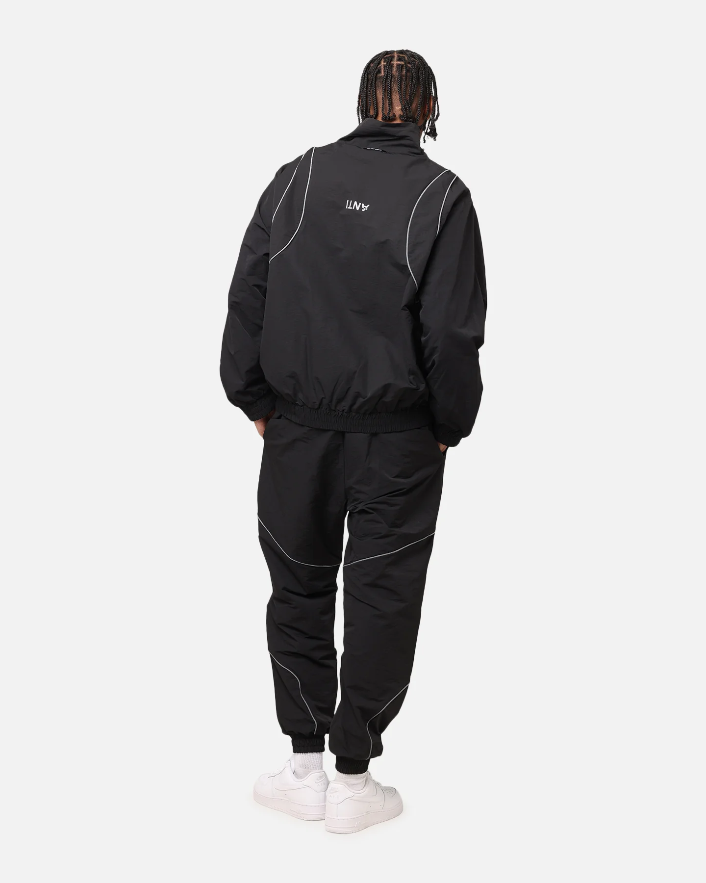 The Anti Order Stereo Nylon Track Jacket Black