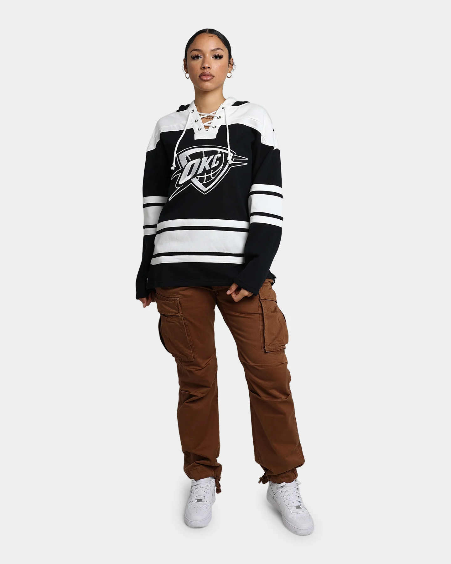 47 Brand Oklahoma City Thunder Superior Lacer Hoodie Jet Black