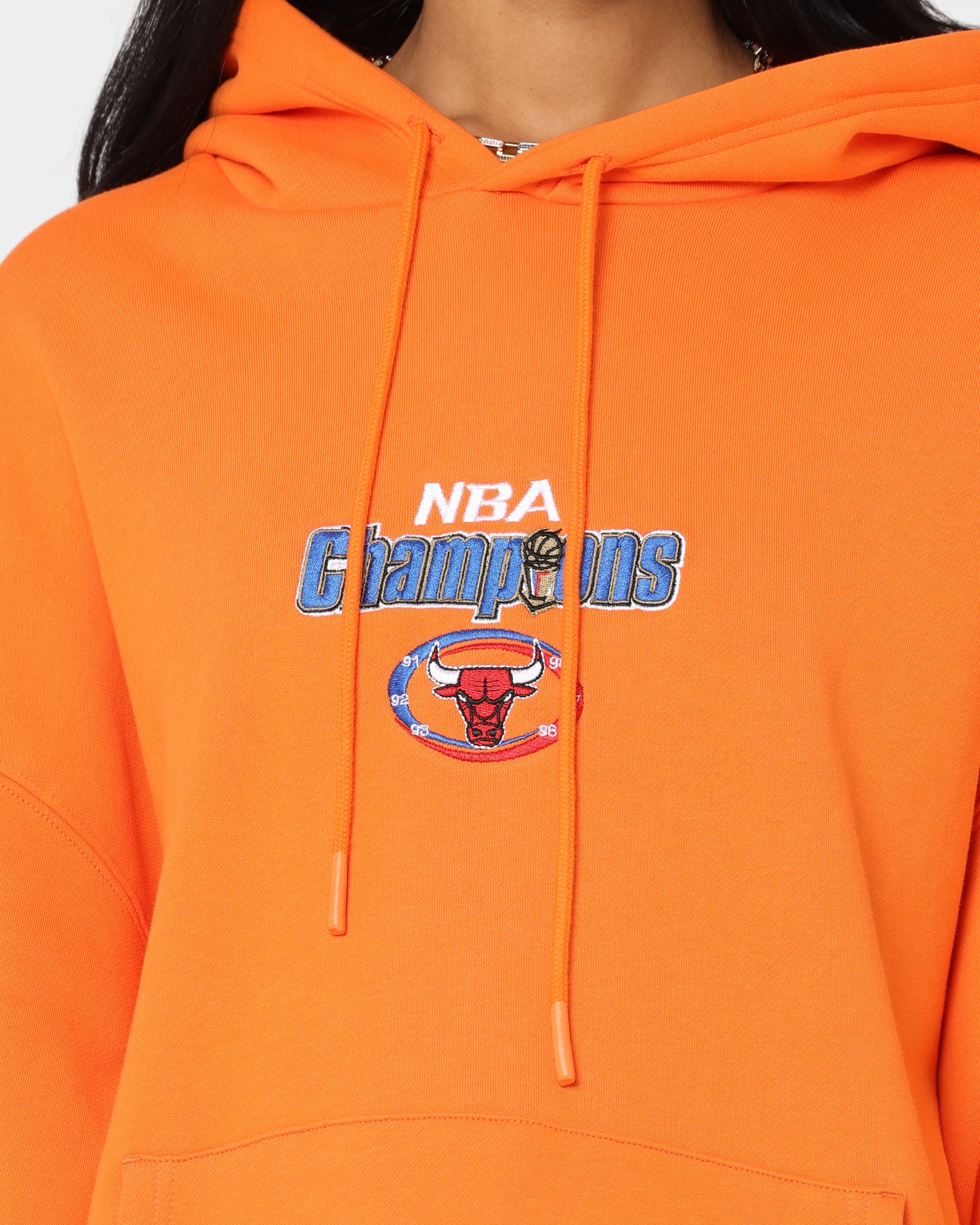 Mitchell & Ness Chicago Bulls Anniversary Hoodie Orange