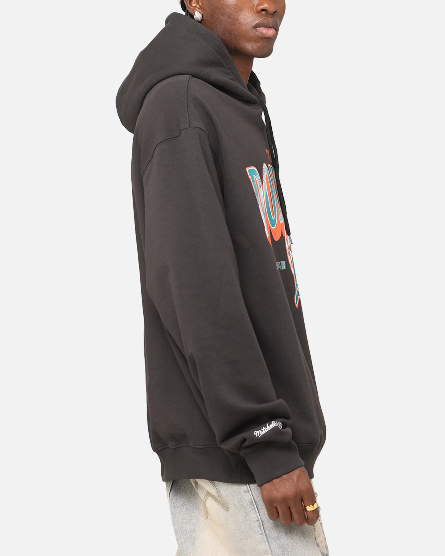 Mitchell & Ness Miami Dolphins Arch Hoodie Faded Black