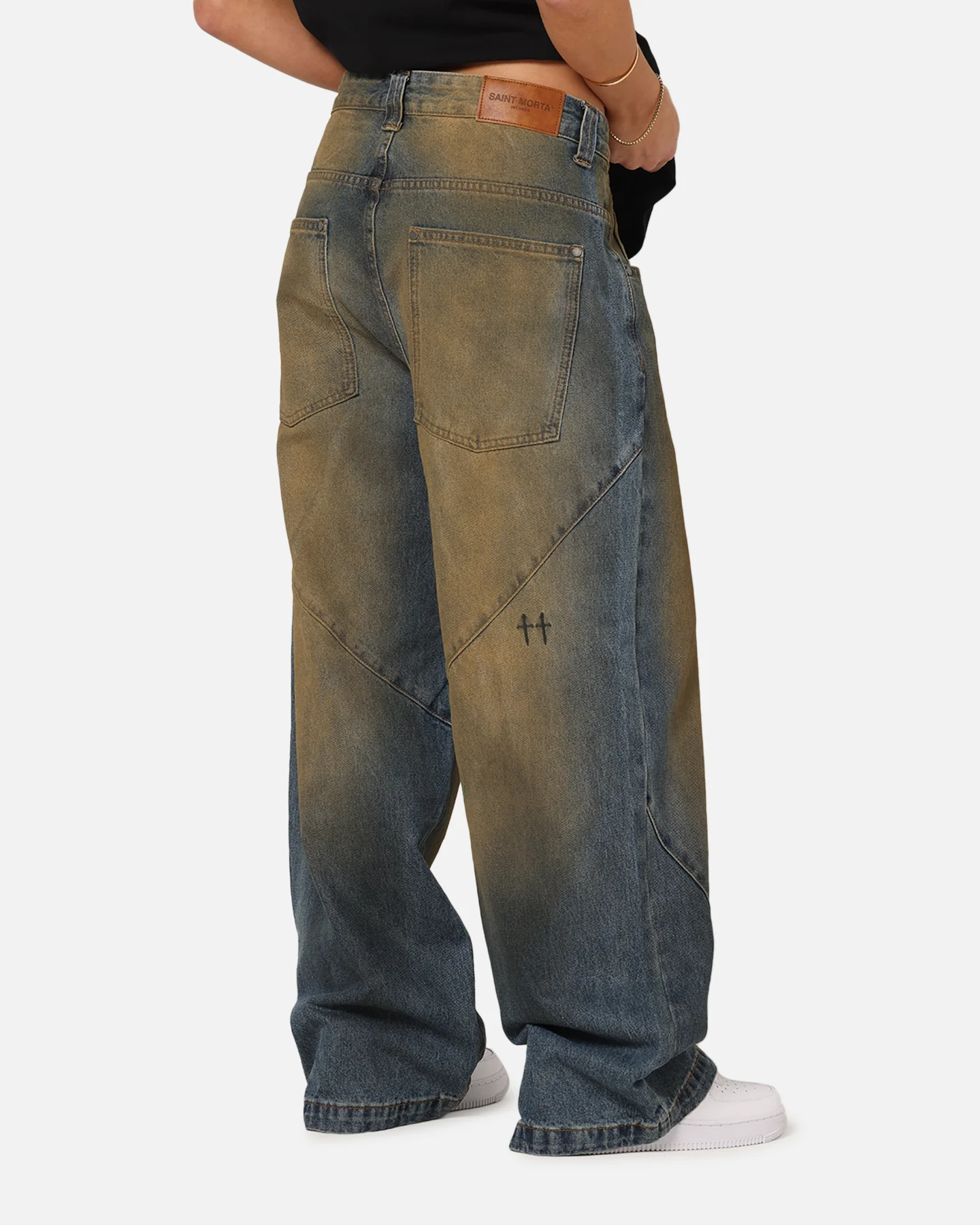 Saint Morta Amplus Dirty Jeans Real Dirty Blue