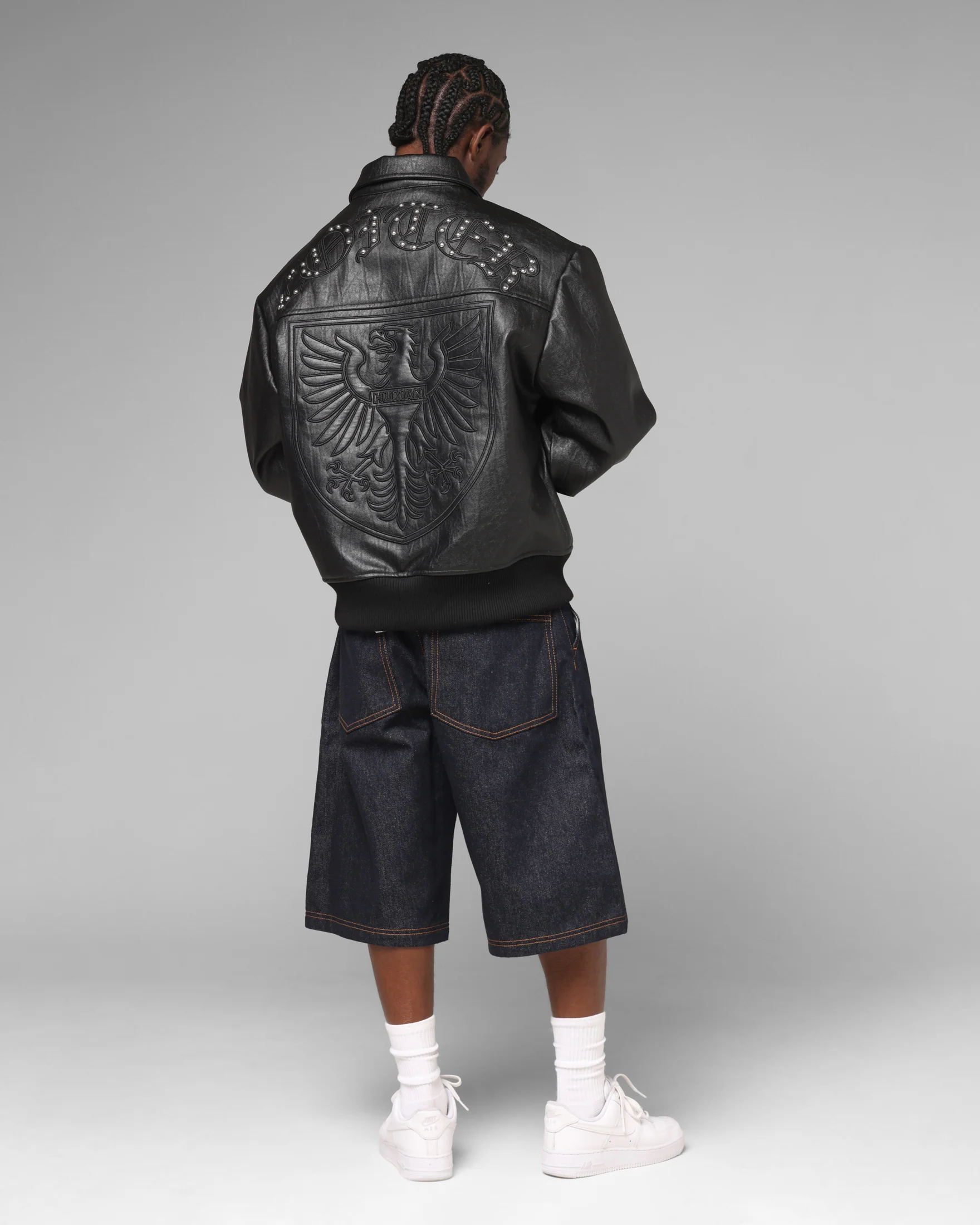 Loiter Imperial Vegan Leather Jacket Black