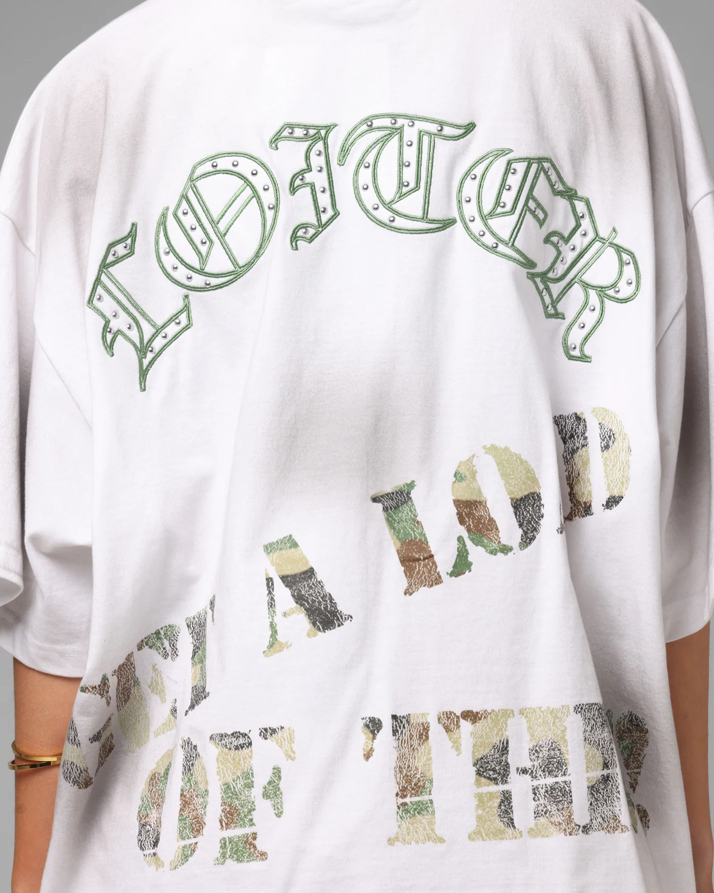 Loiter Premium Action Figure T-Shirt White