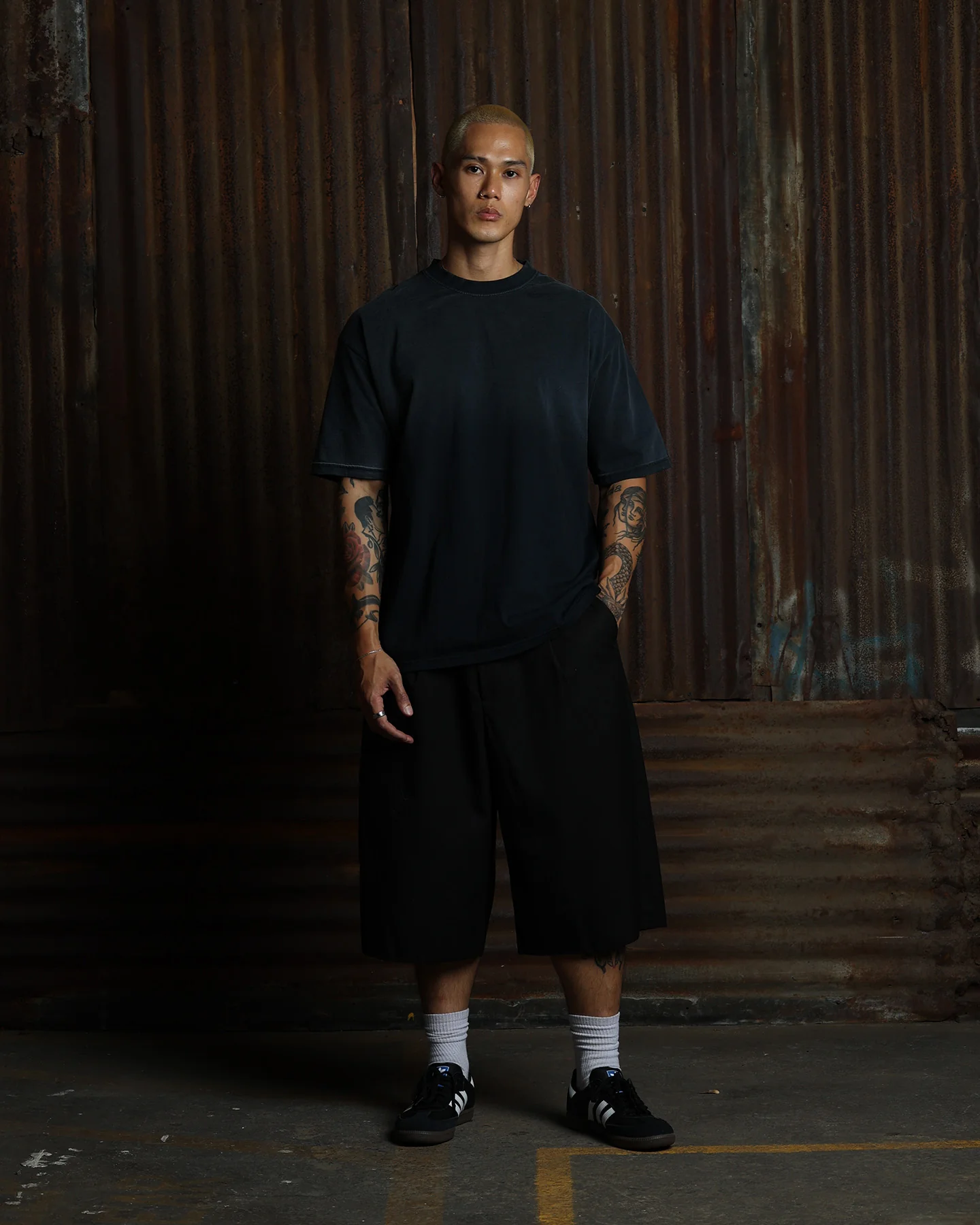 American Thrift Short Sleeve T-Shirt Washed Black