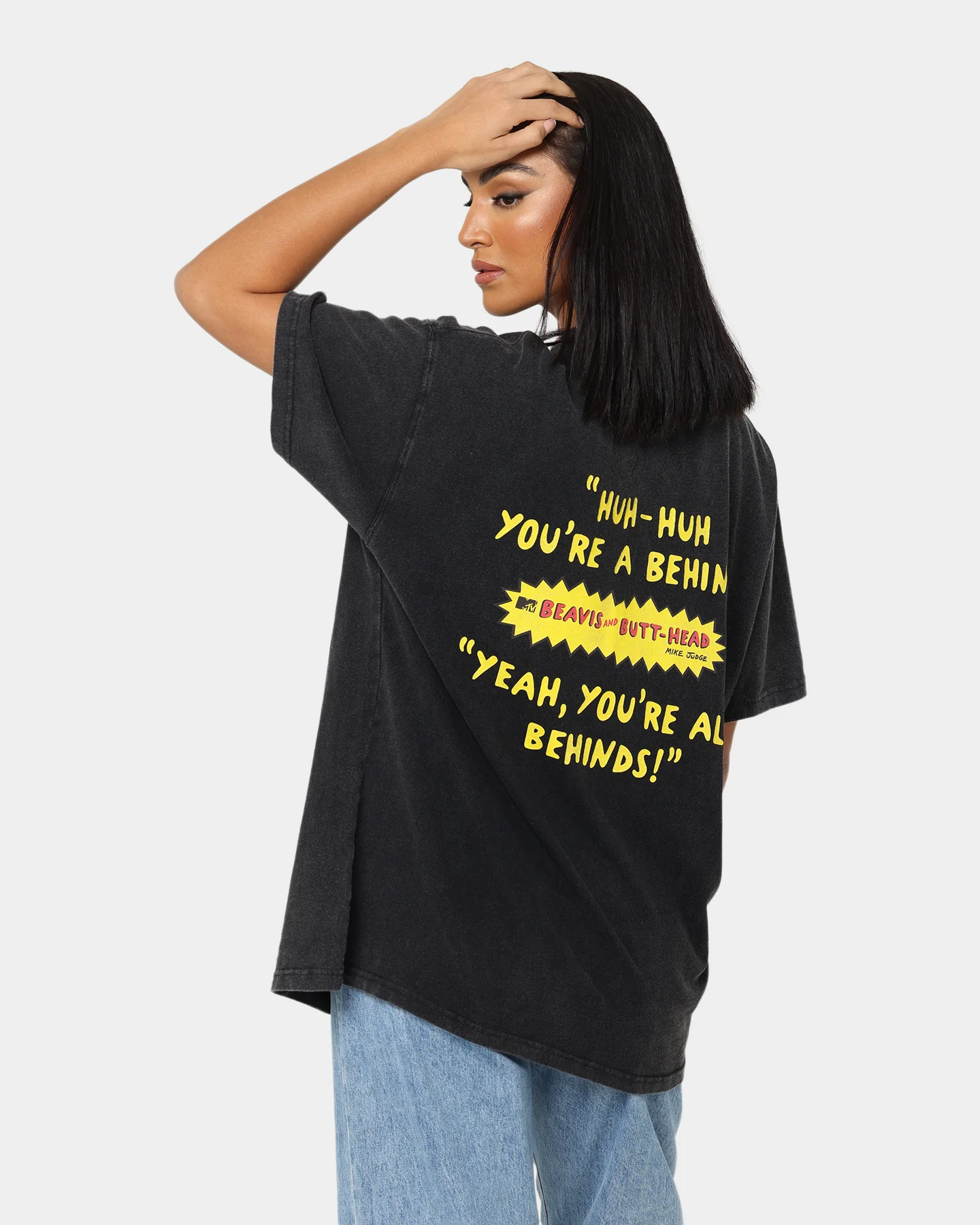 American Thrift American Thrift X Beavis & Butthead Opening Face T-Shirt Vintage Black