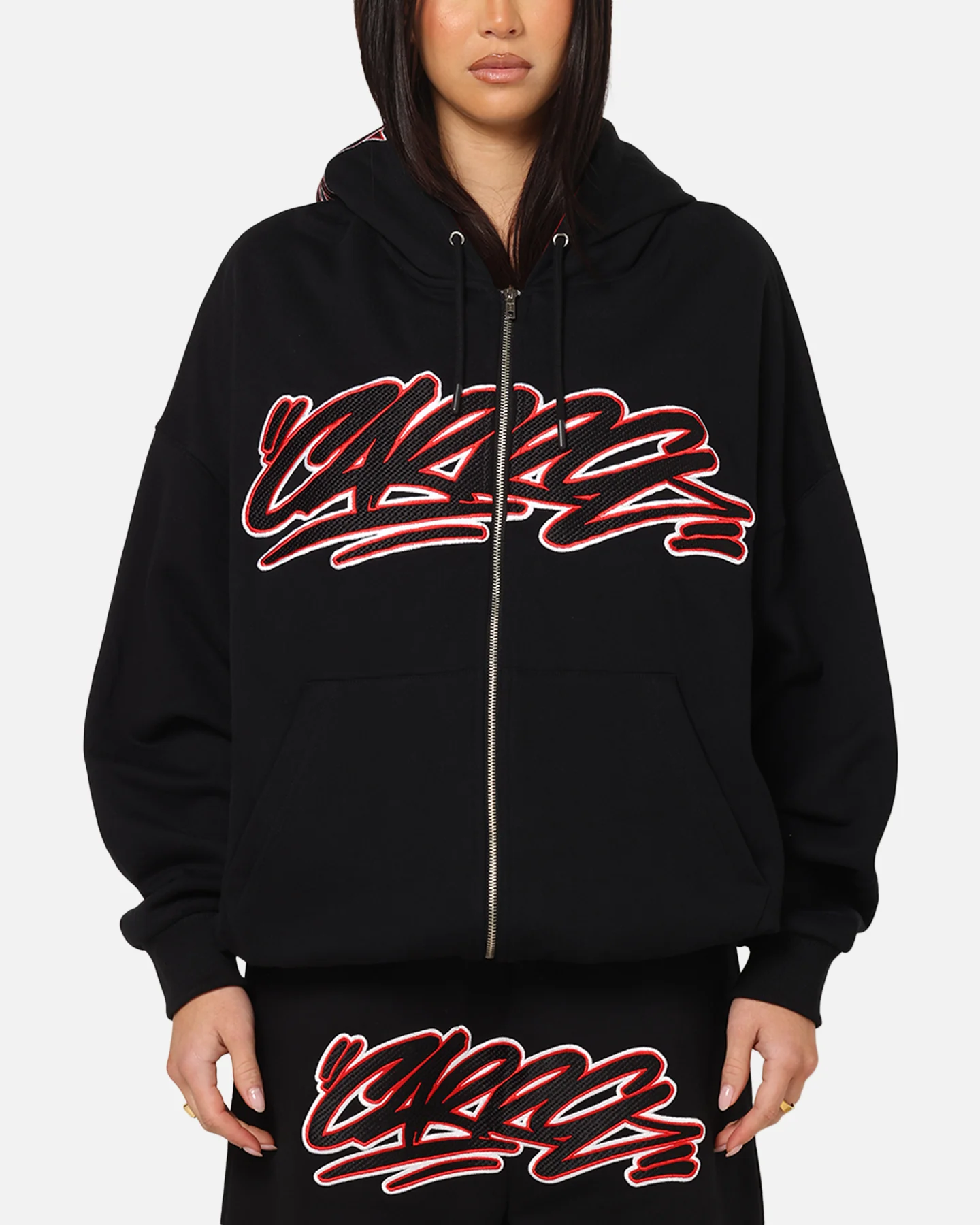Carre Terrace Zip Hoodie Black