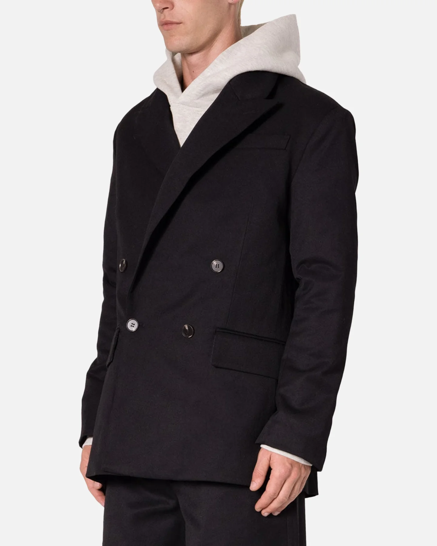 MNML Double Breasted Suit Jacket Black