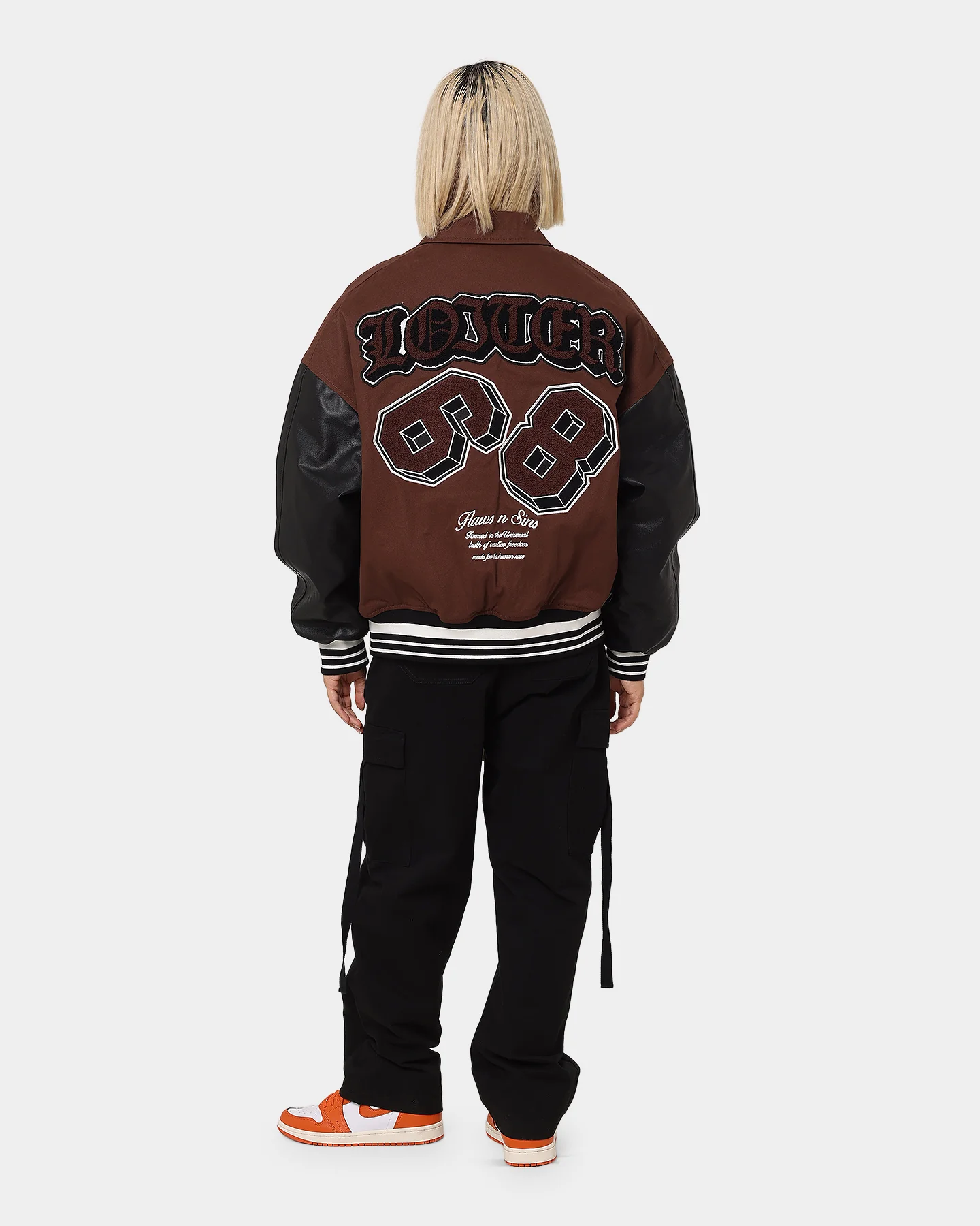 Loiter Ethereal Varsity Jacket Brown