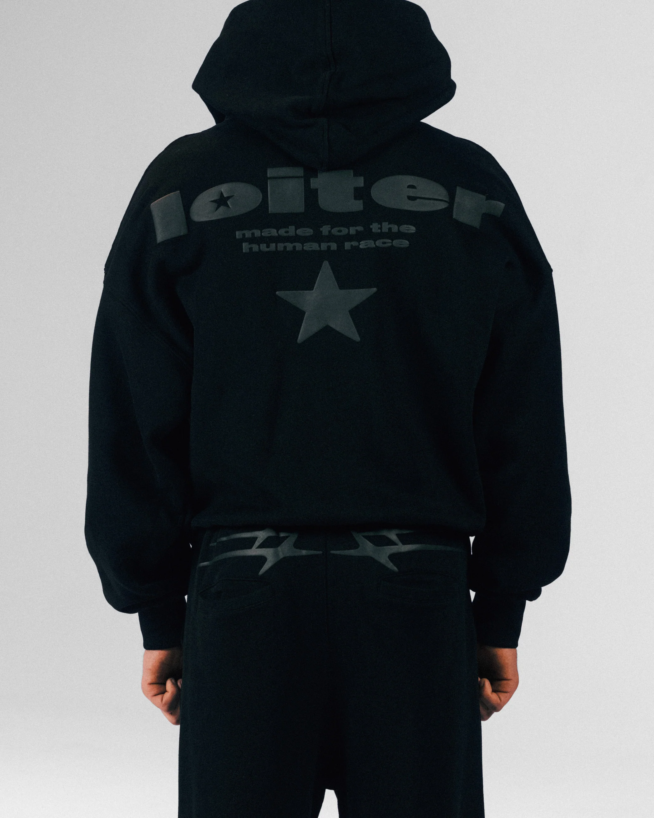 Loiter Celestial Full Zip Hoodie Black