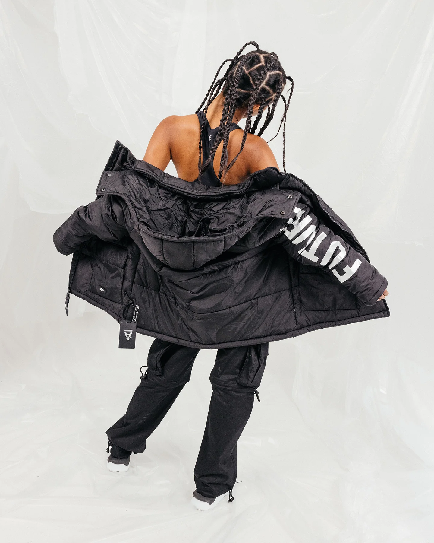 The Anti Order Hyphen ATD Puffer Jacket V2 Black/Silver