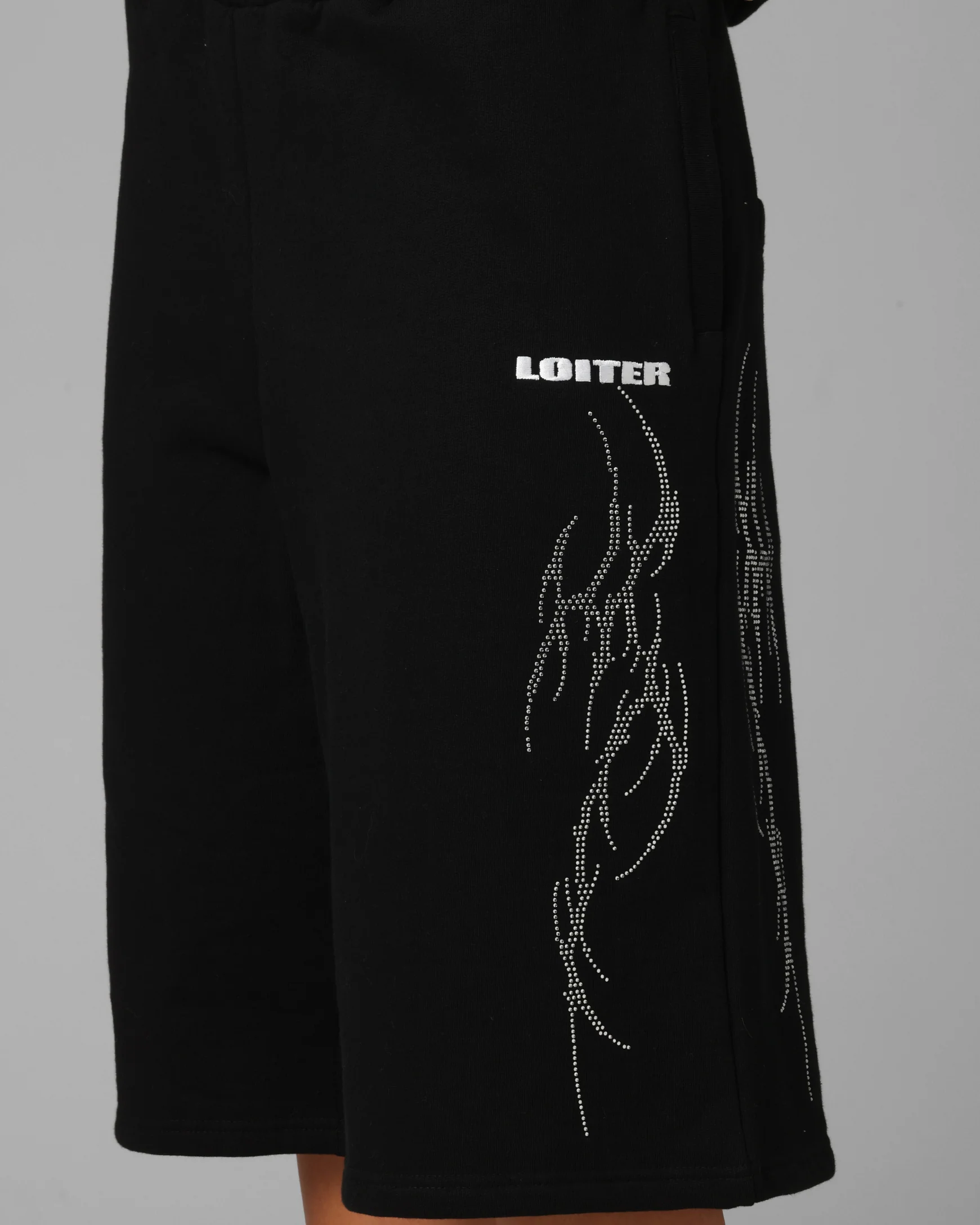 Loiter Opaque Sweat Shorts Black