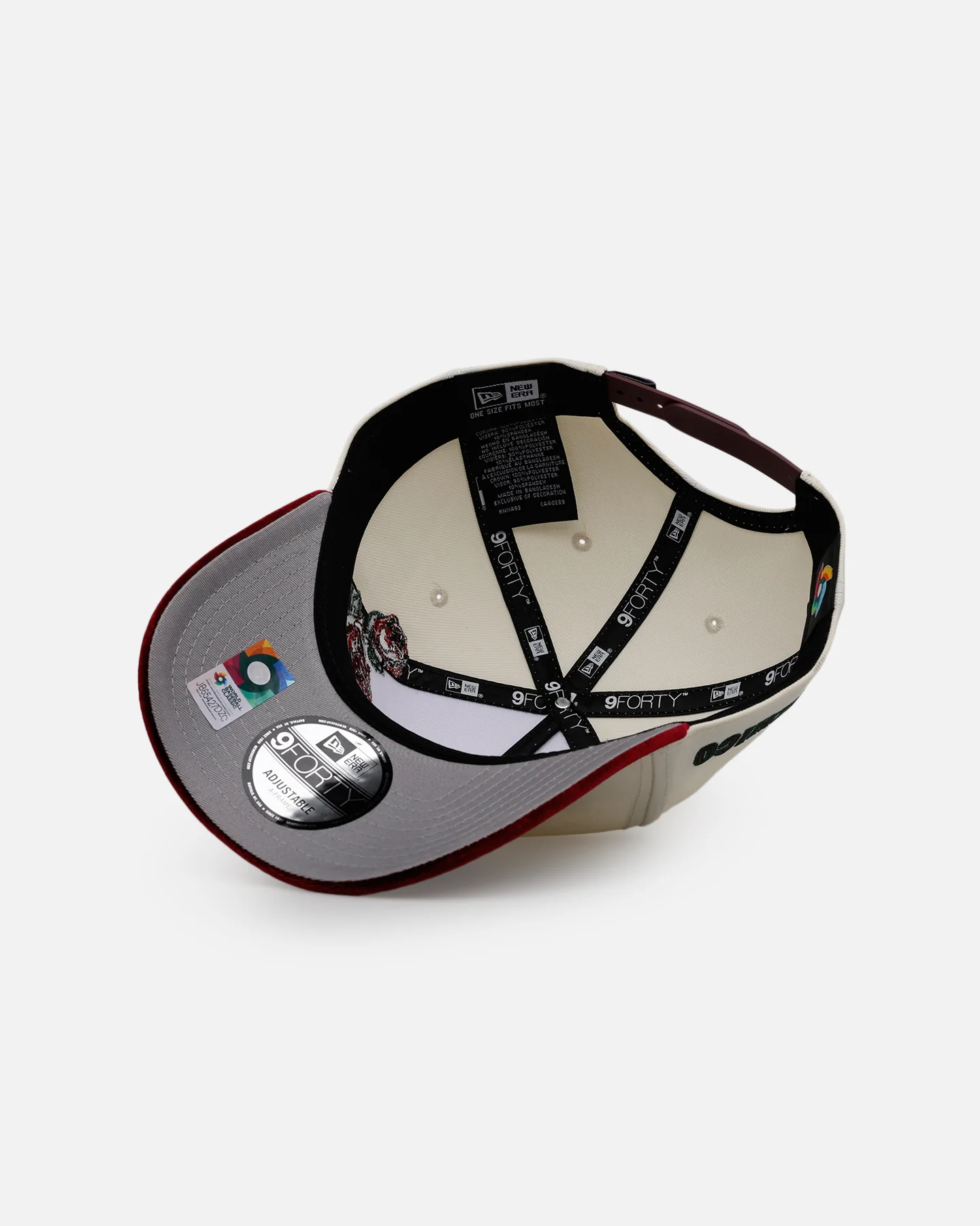 New Era Mexico National Baseball Team 'Velvet Roses' 9FORTY A-Frame Snapback Chrome