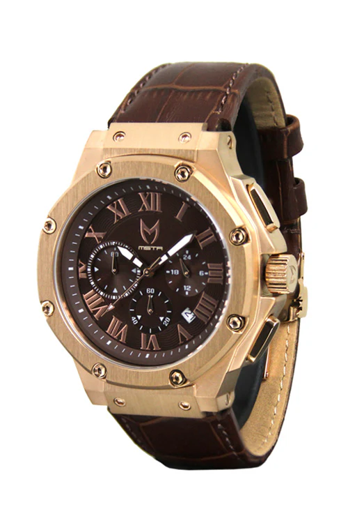 Ambassador Croc Band Brown/gold/brow