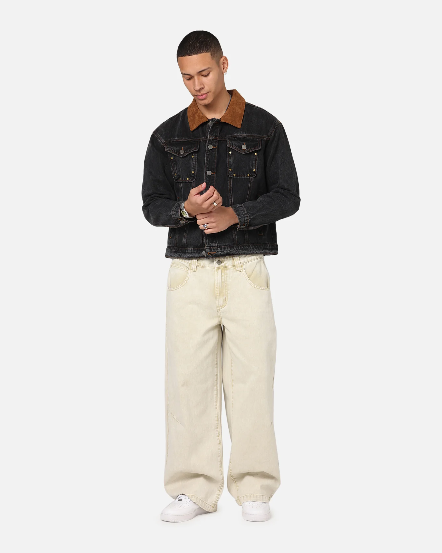 Saint Morta Rodeo Drive Denim Jacket Black Shadow