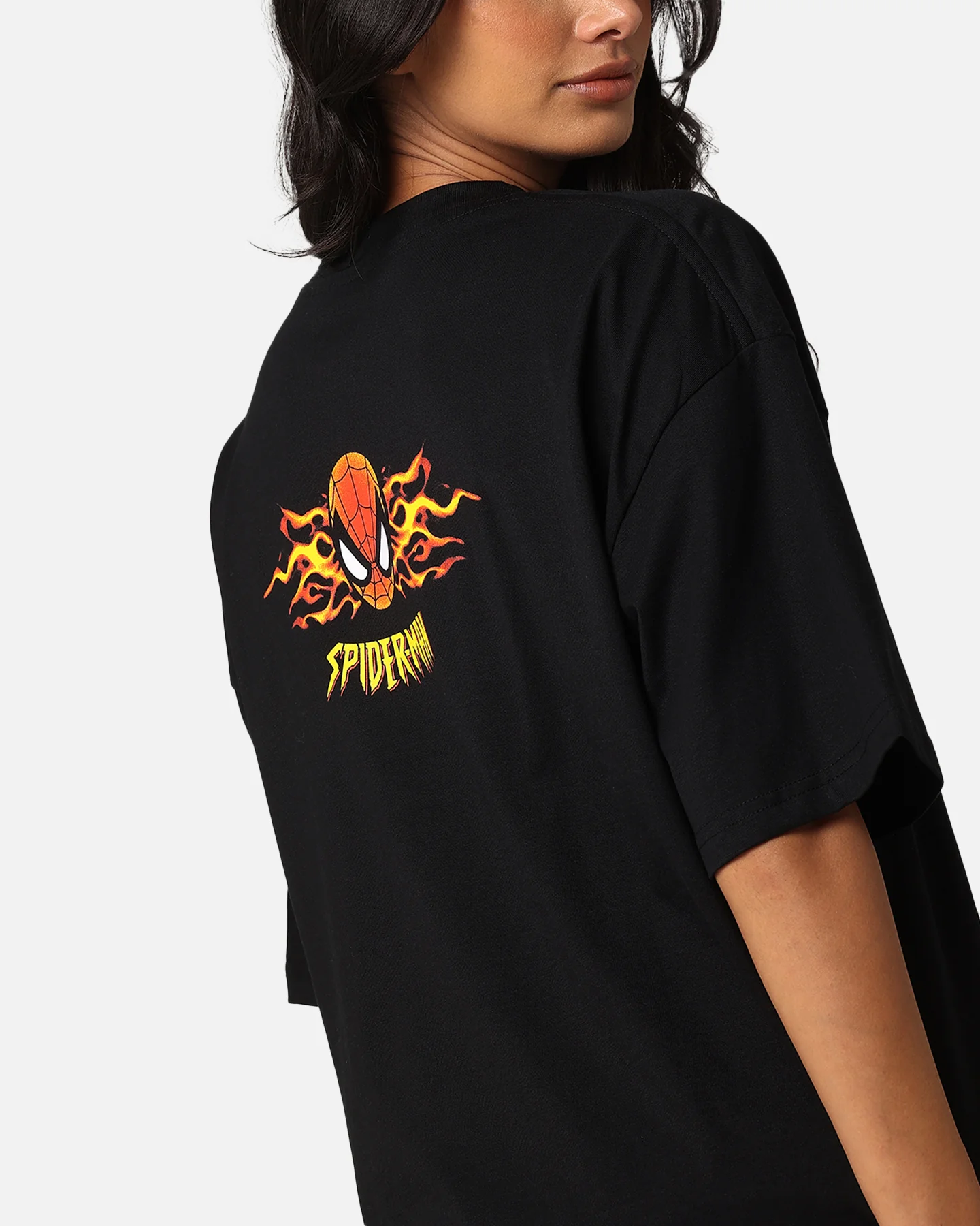 Goat Crew Marvel Spider-Man Y2K Spidey T-Shirt Black