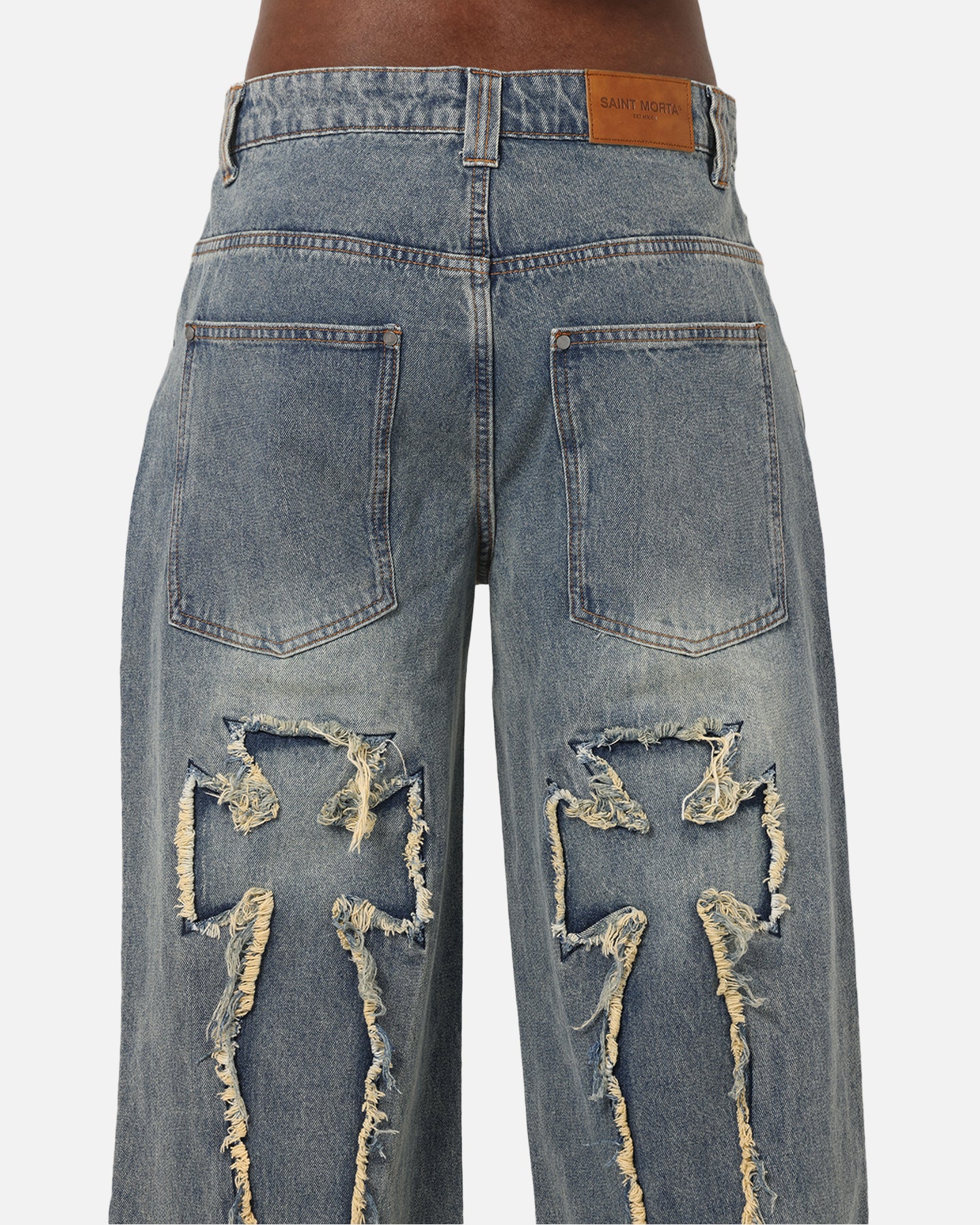 Saint Morta Amplus Crossfire Jeans Dirty Denim