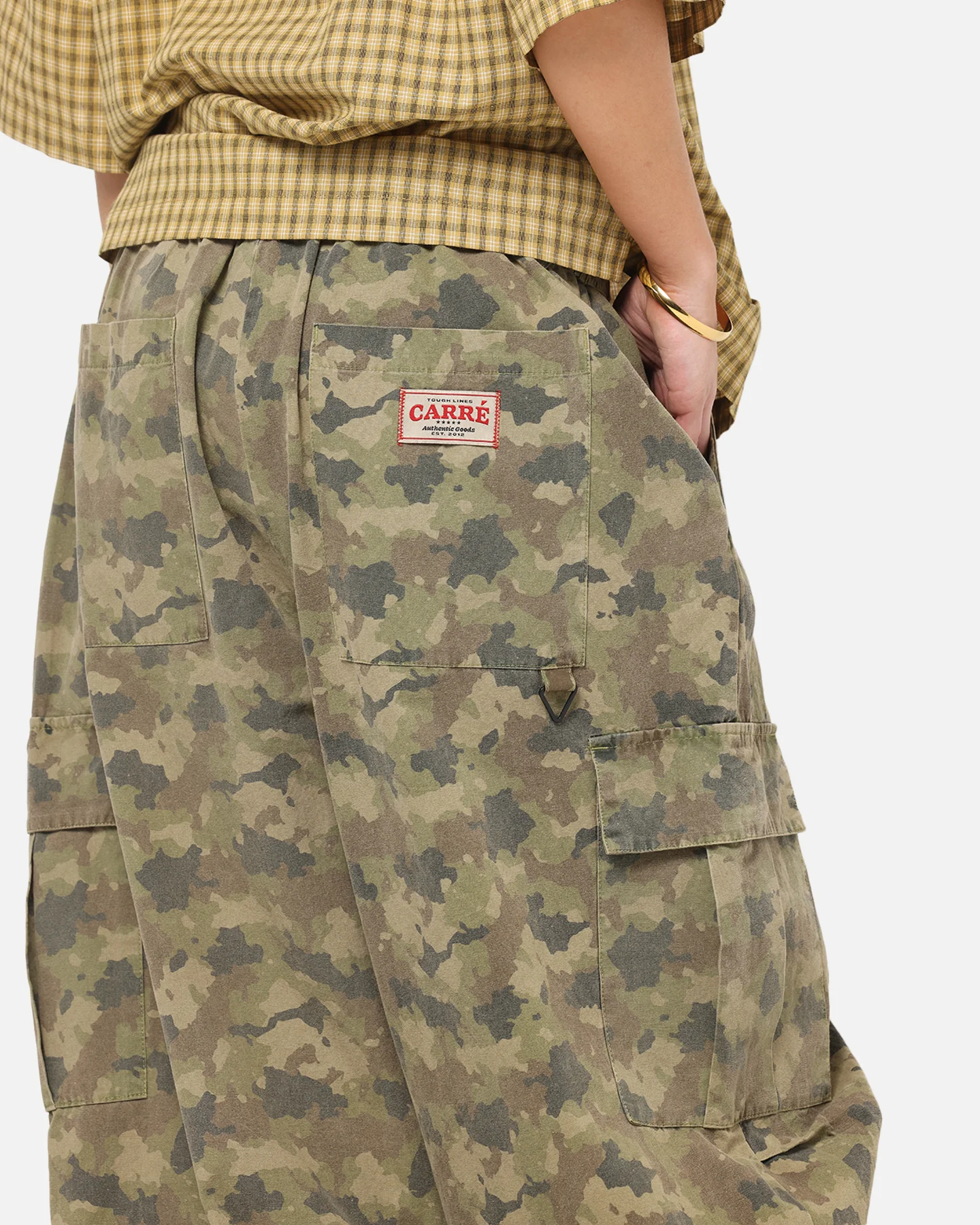 Carre Baggy Cargo Pants Camo