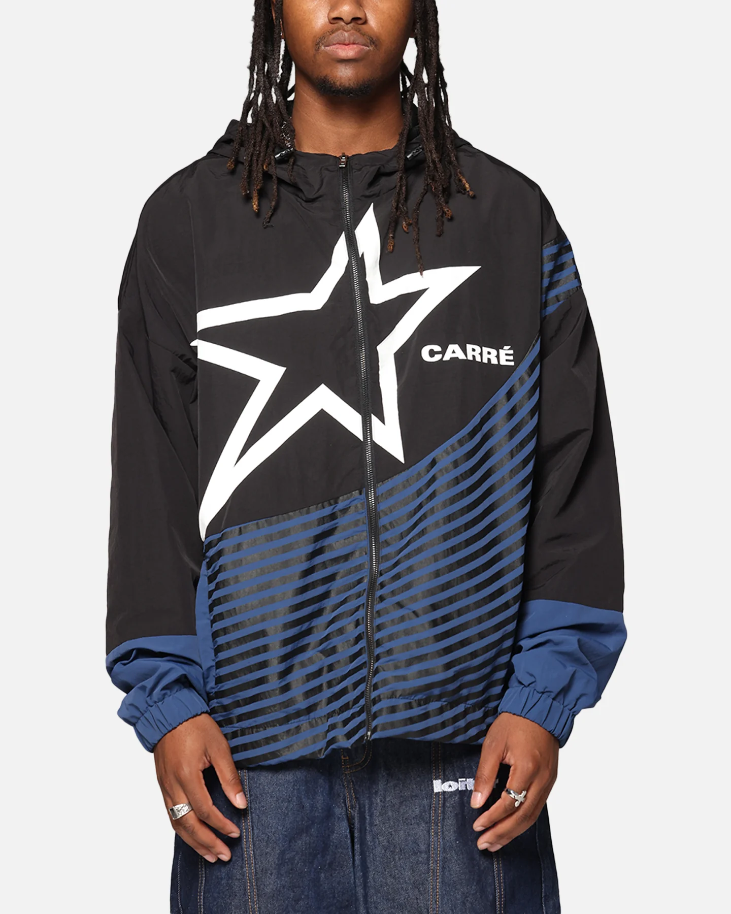 Carre Star Shooter Windbreaker Jacket Black/Blue