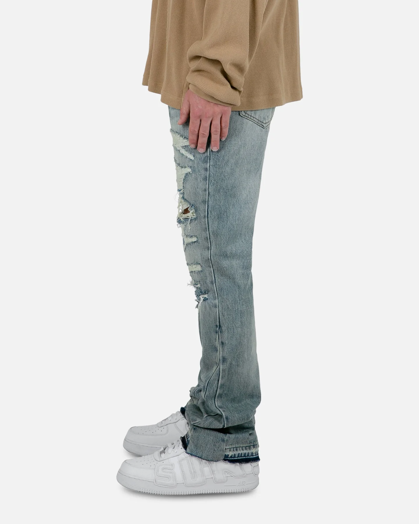 MNML B469 Flare Denim Jeans Blue