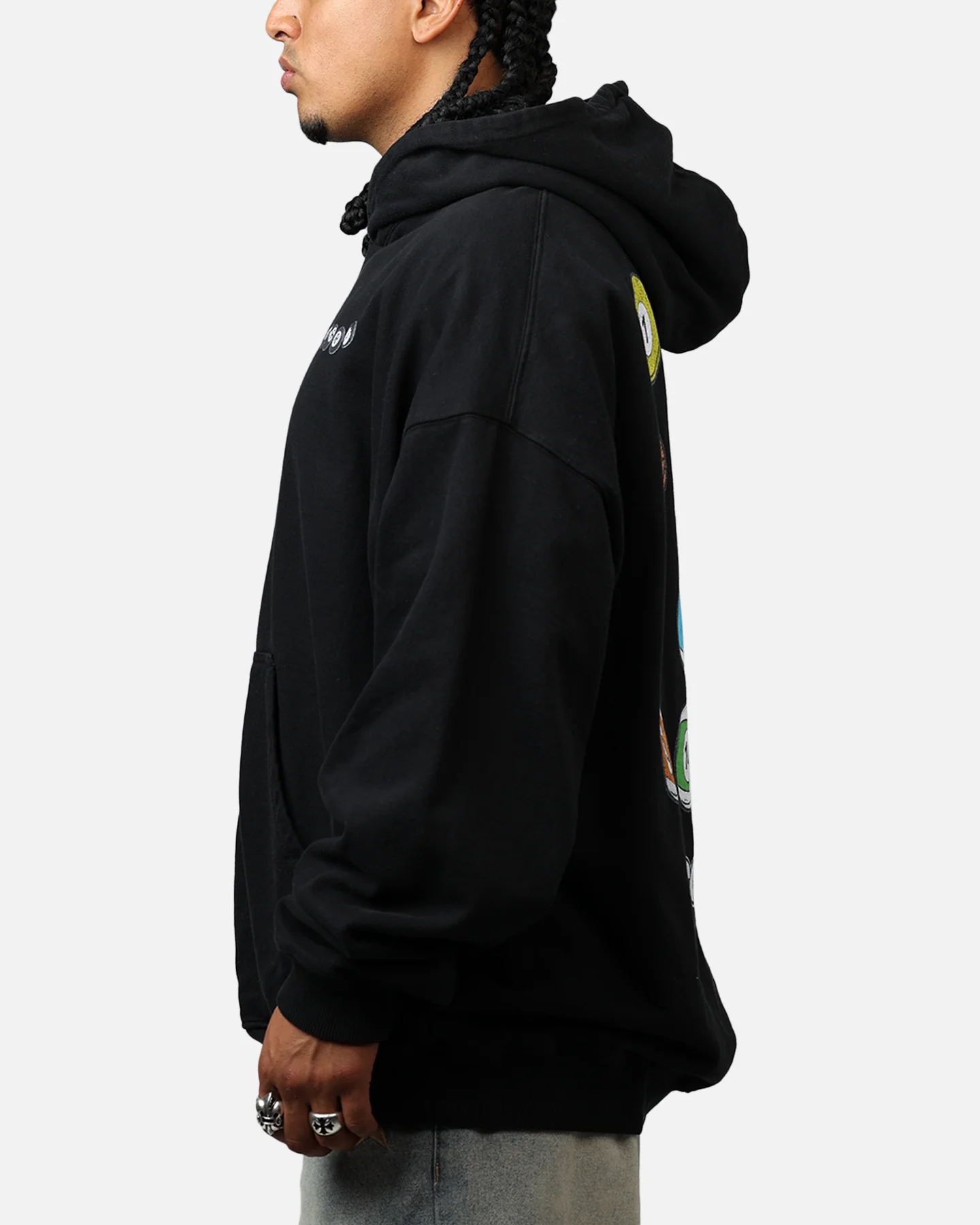 Carre Break Hoodie Black