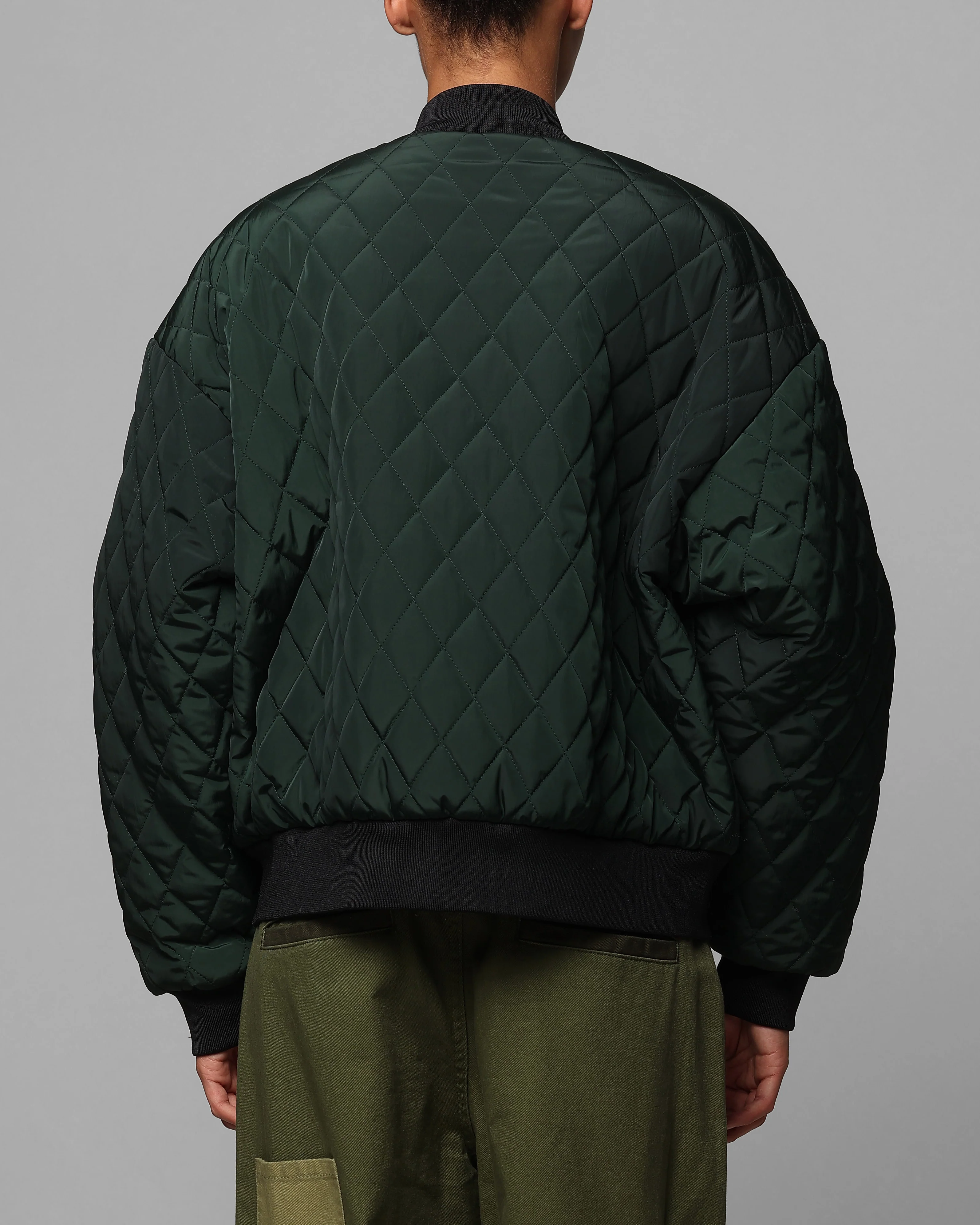 Loiter Cyber Reversible Bomber Jacket Red/Green