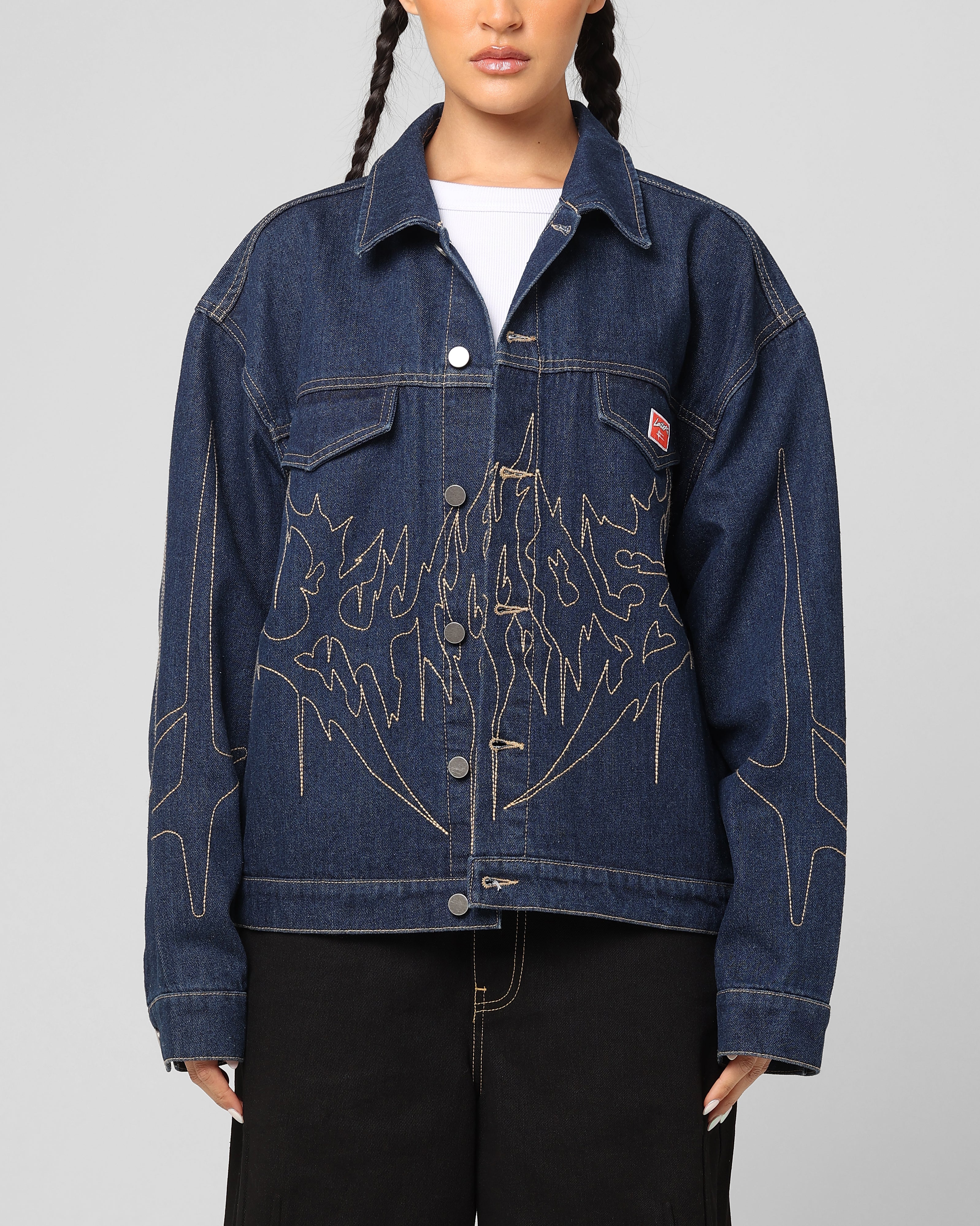 Loiter Chaos Denim Jacket Indigo