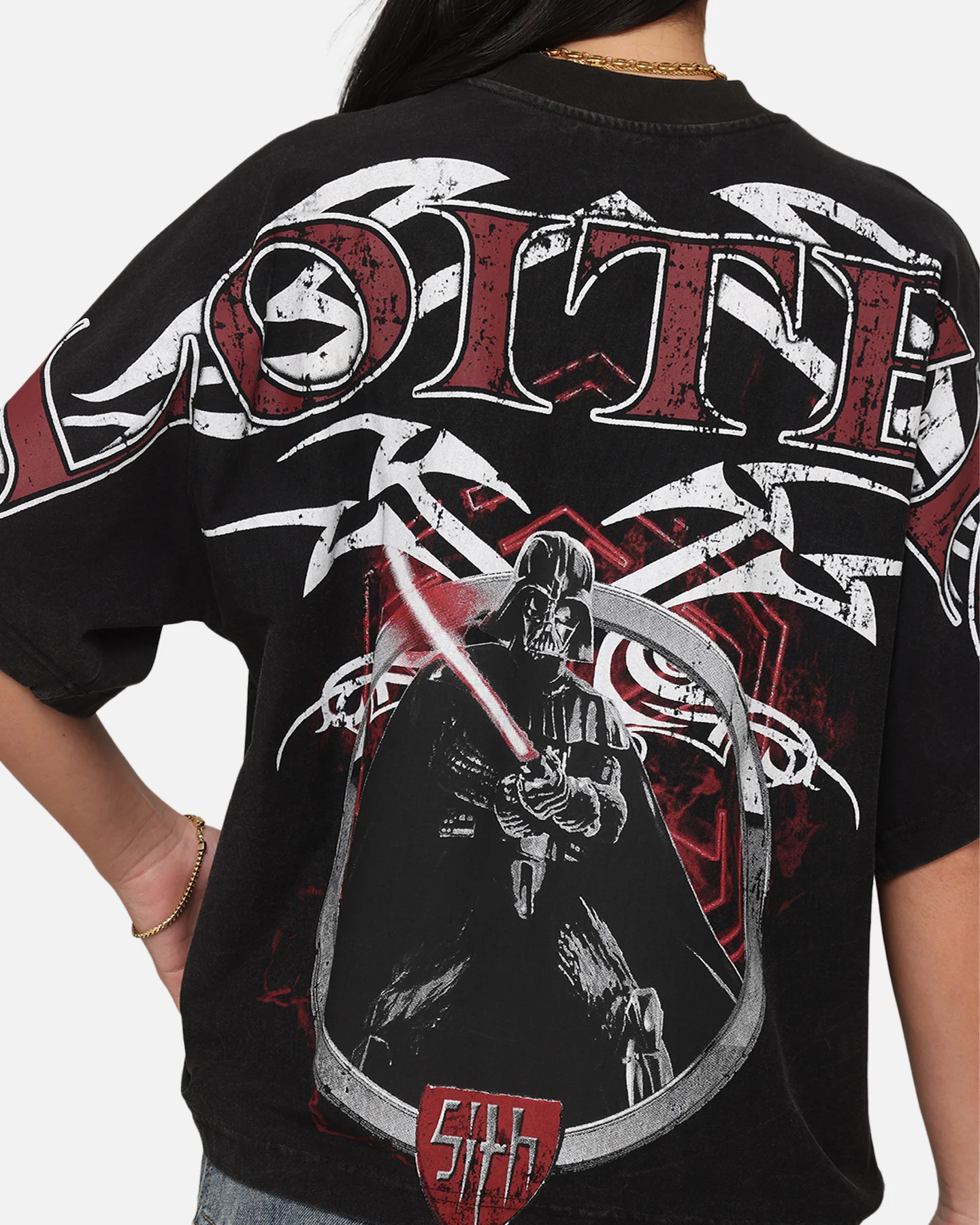 Loiter Star Wars Vader Boxy T-Shirt Washed Black