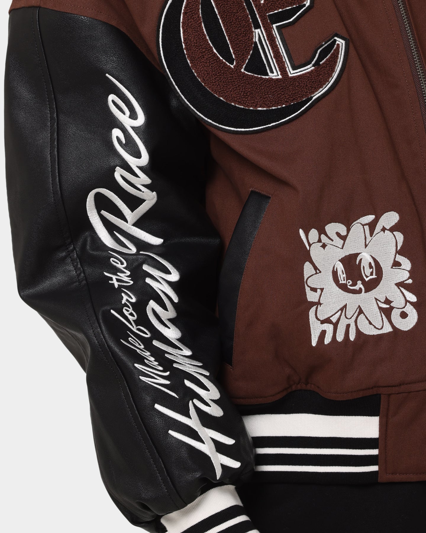Loiter Ethereal Varsity Jacket Brown
