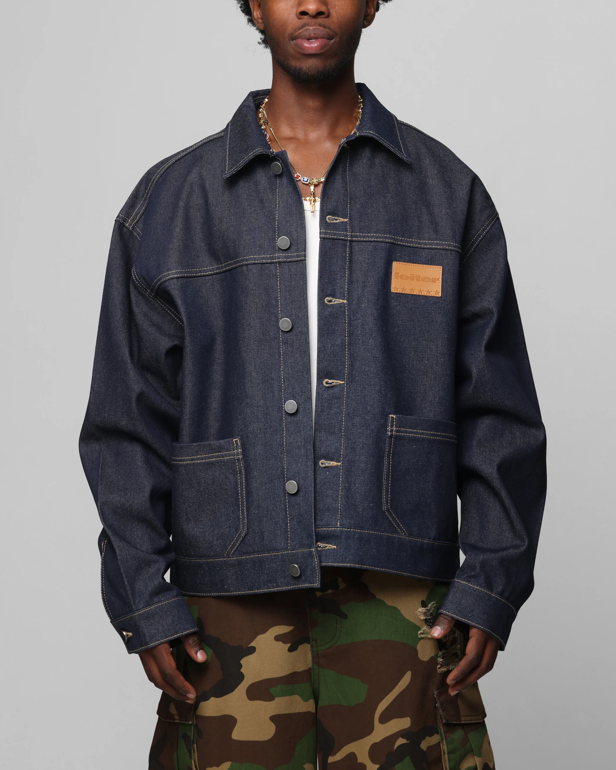 Loiter Prestige Denim Jacket Raw Indigo