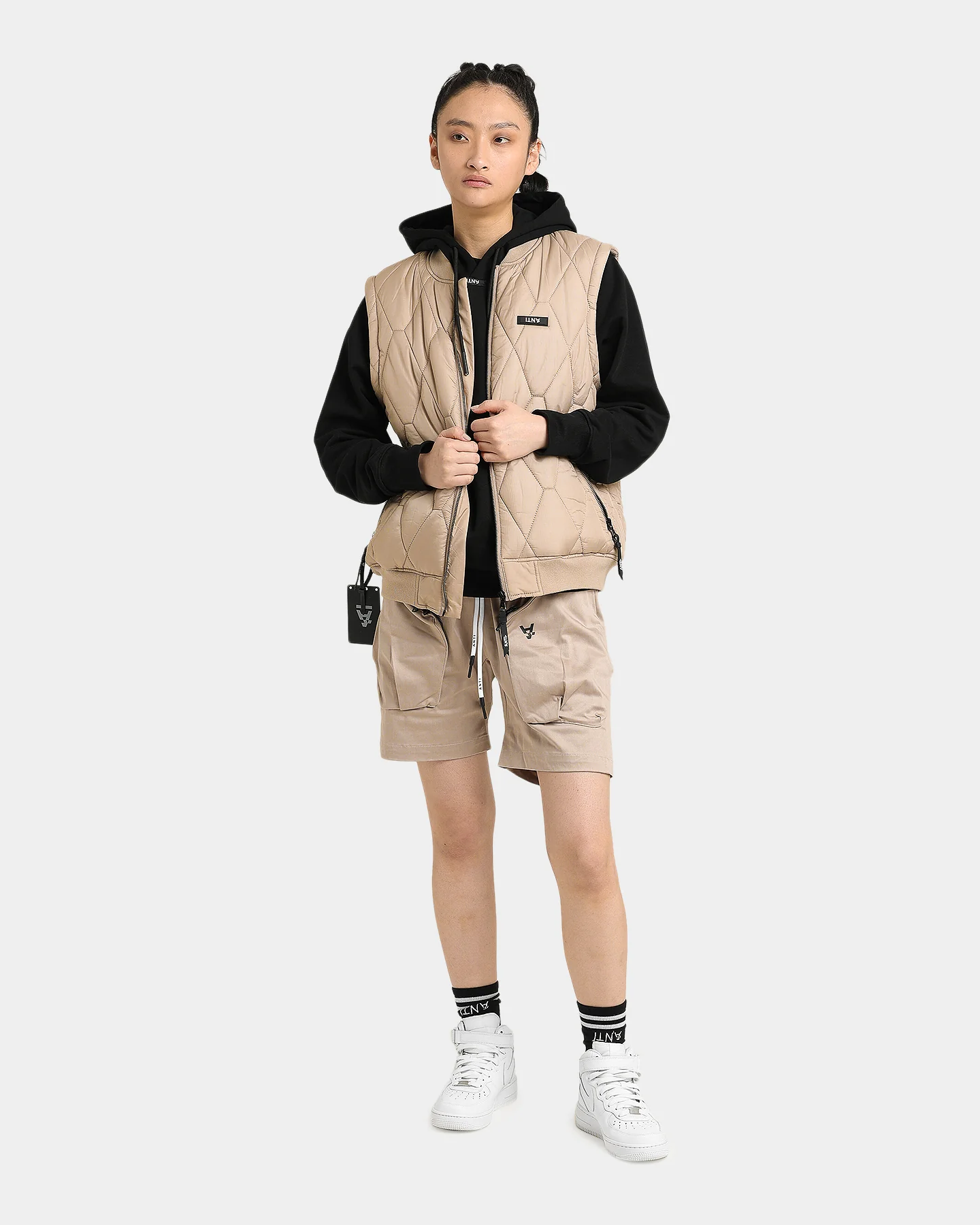 The Anti Order Neo Military Cargo Shorts Bone