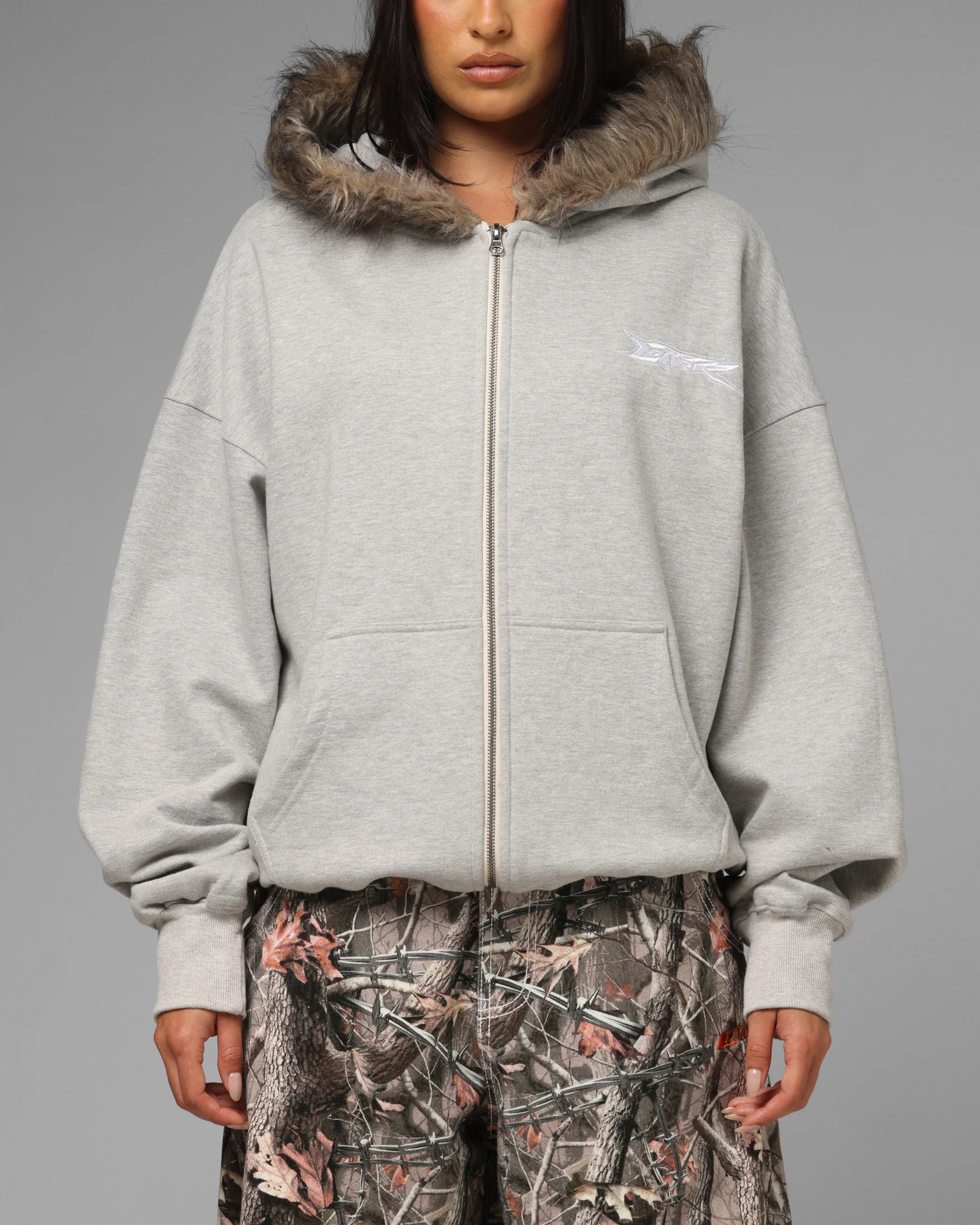 Loiter Purity Zip Hoodie Grey