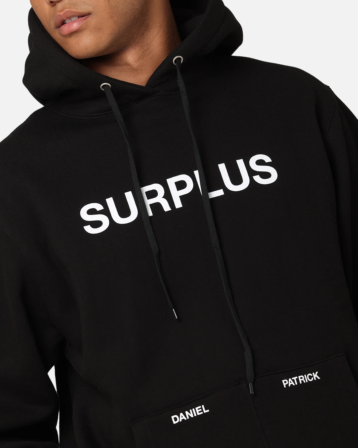 Daniel Patrick Surplus Logo Hoodie Black