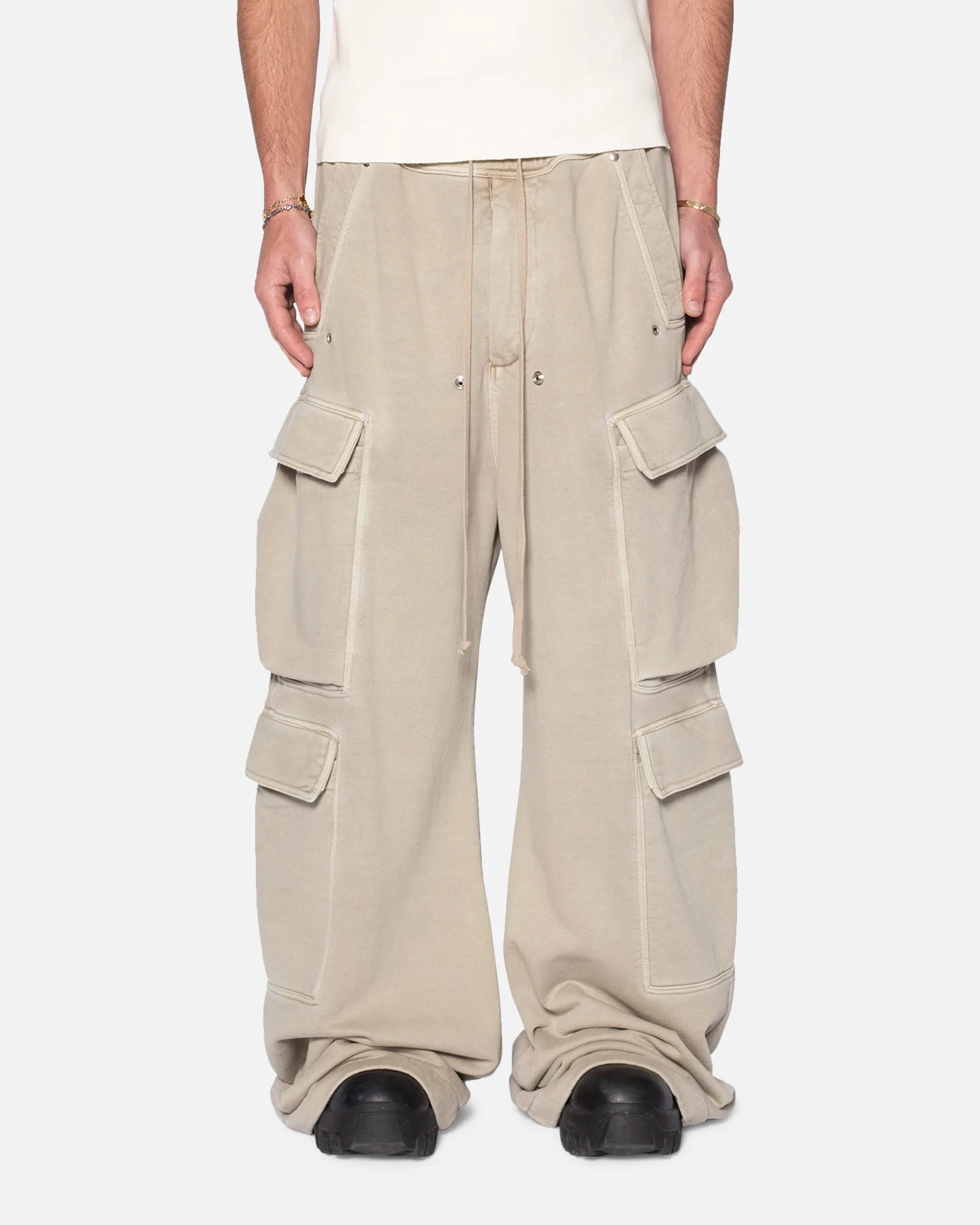 MNML Rave Double Cargo Sweatpants Washed Earth