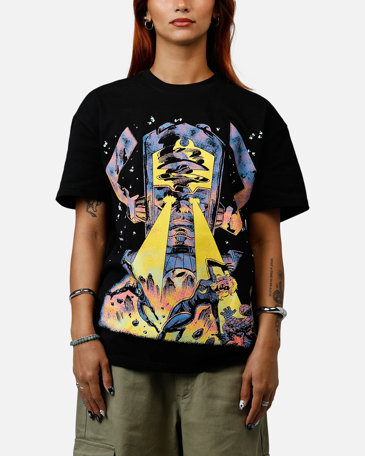 73Studio Marvel Fantastic Four Galactus Vintage T-Shirt Black