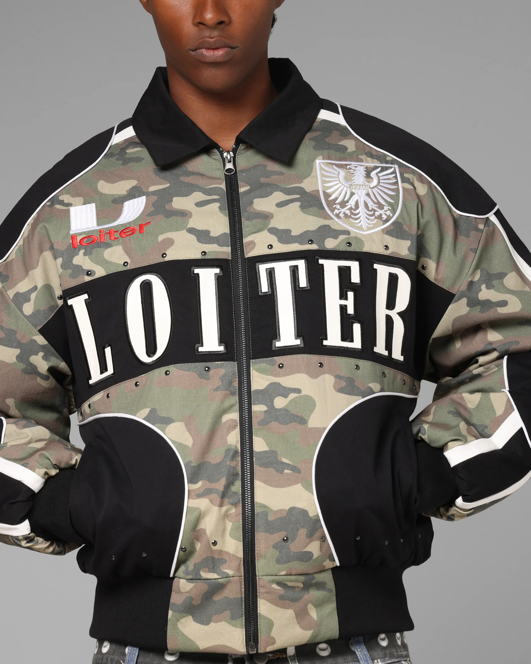 Loiter Enroute Racing Jacket Camo/Black
