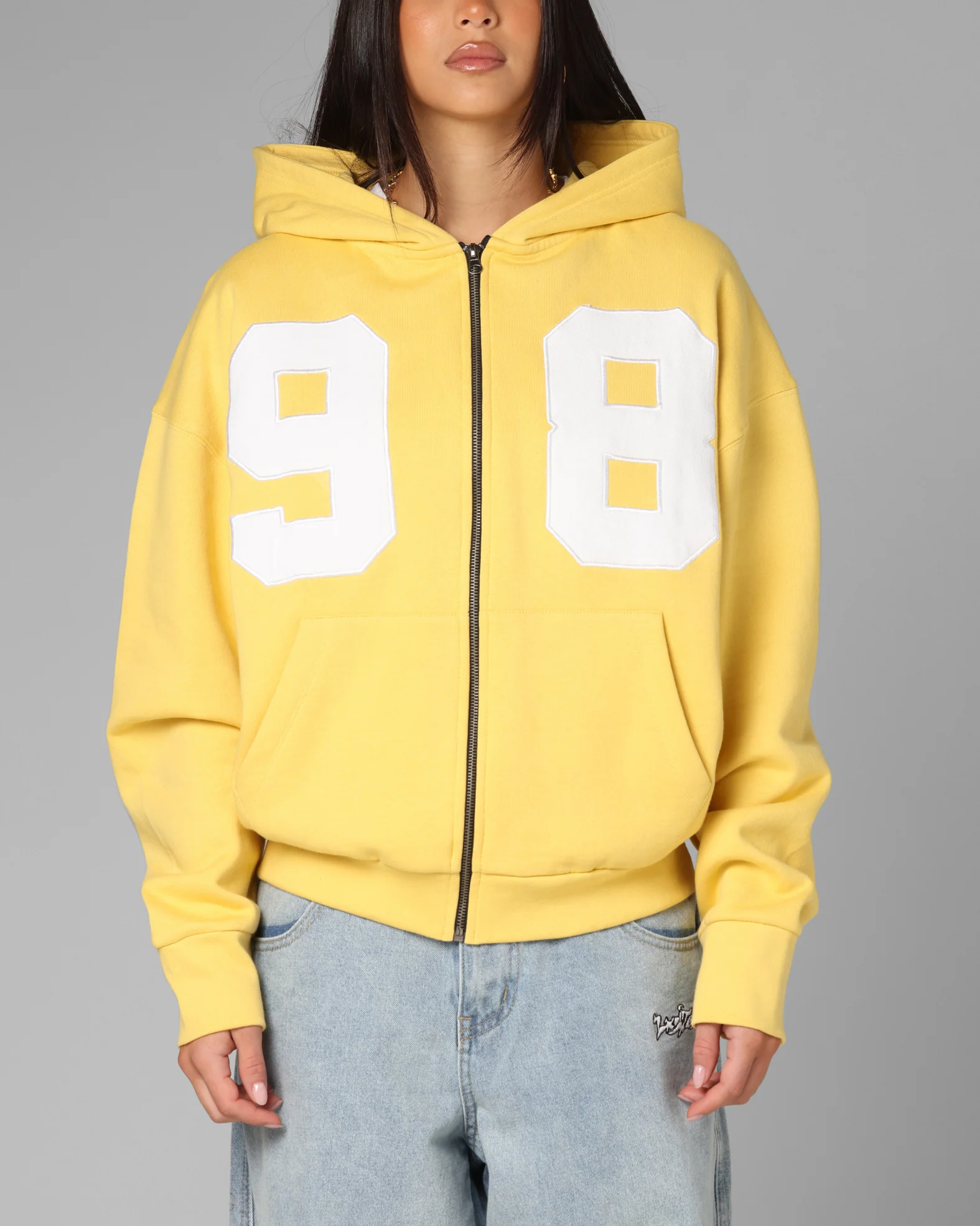 Loiter Cosmos Zip Hoodie Yellow