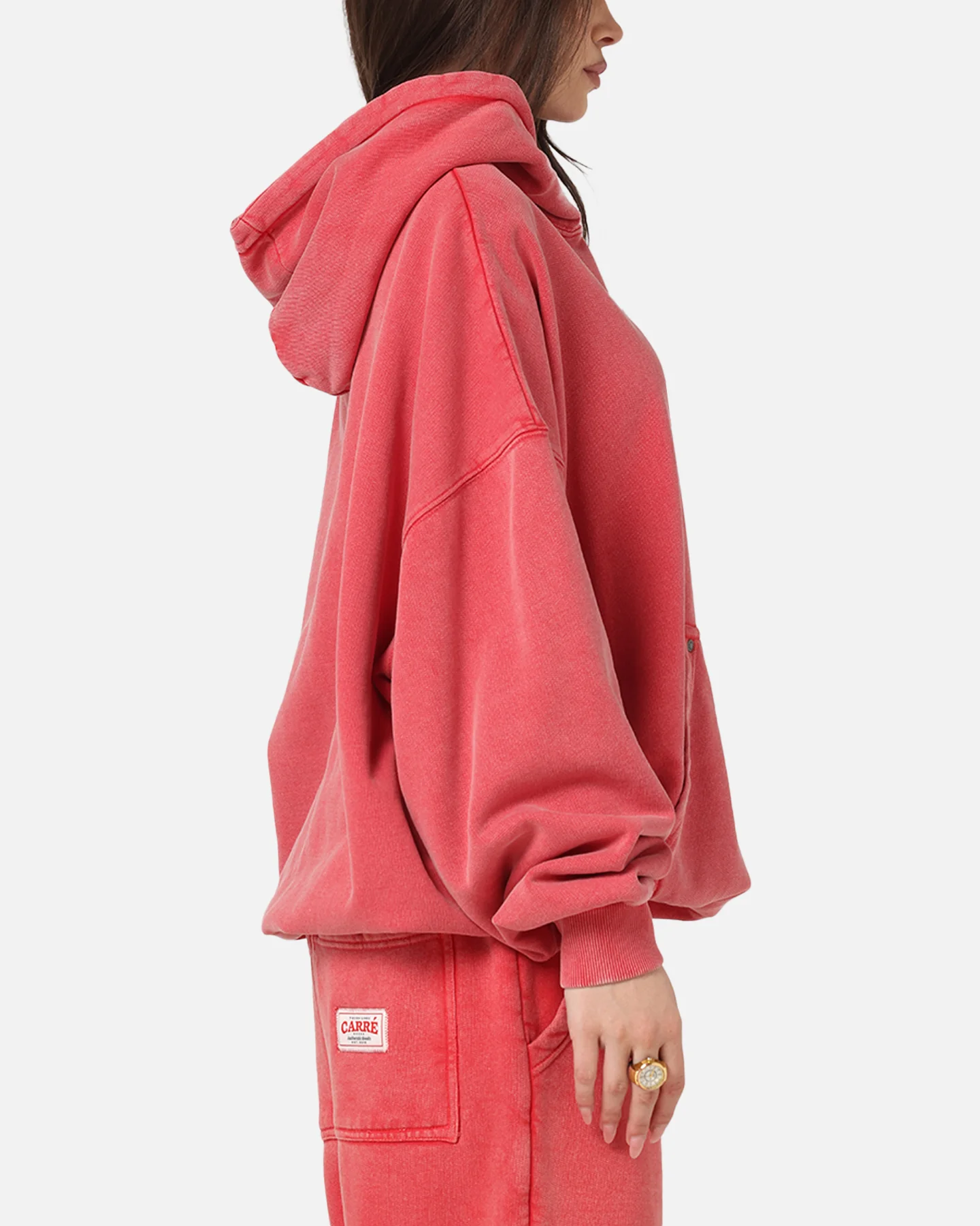 Carre Rivet Hoodie Pigment Washed