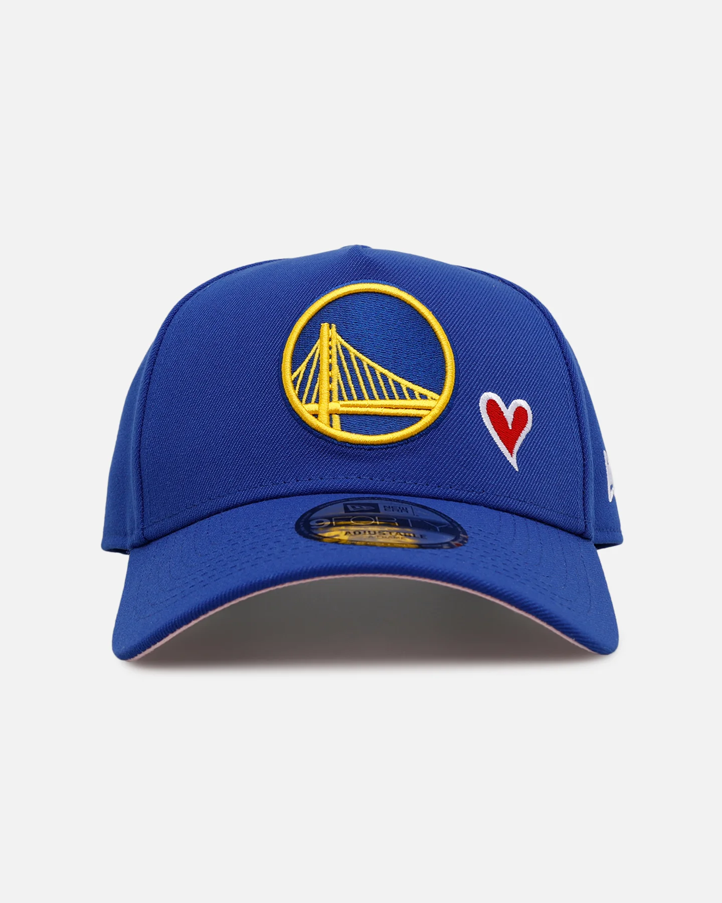 New Era Golden State Warriors 'Team Color Hearts' 9FORTY A-Frame Snapback Official Team Color