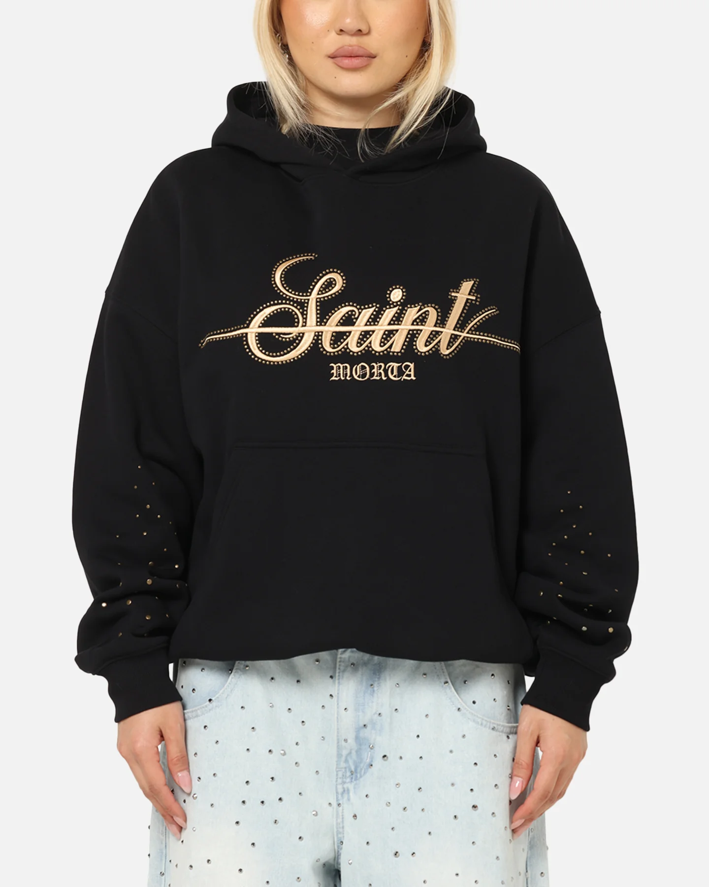 Saint Morta Rodeo Drive Boxy Hoodie Black