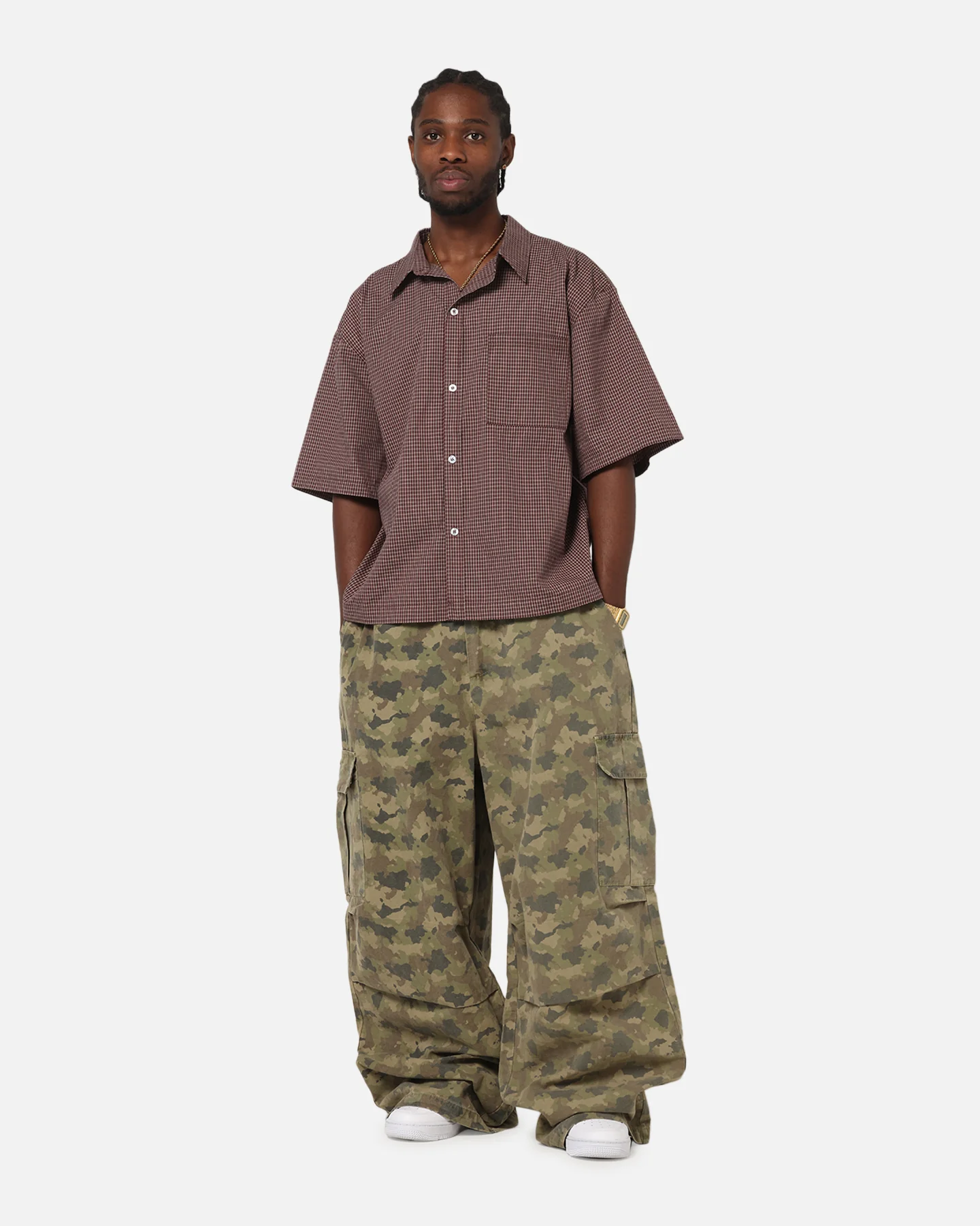 Carre Baggy Cargo Pants Camo