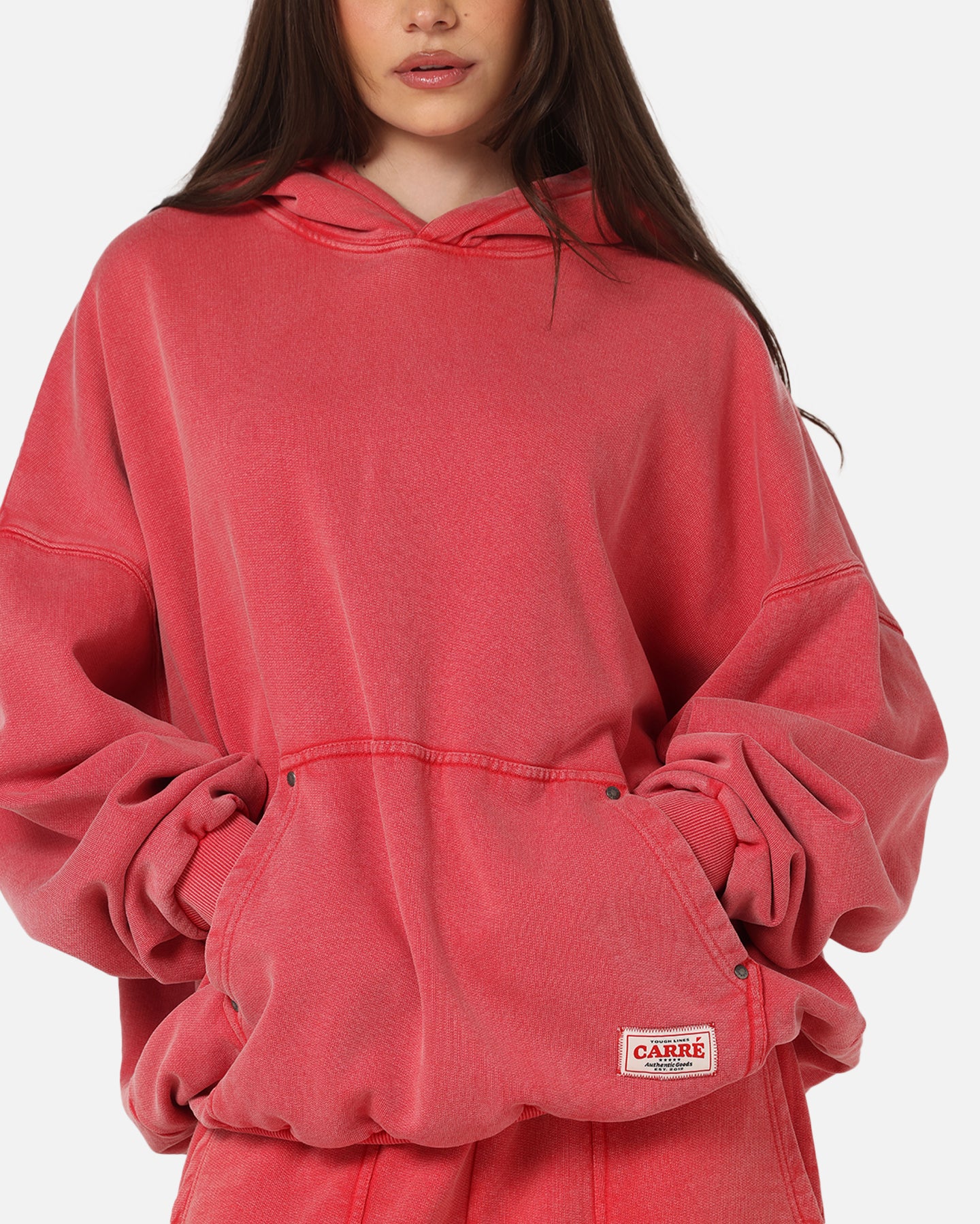 Carre Rivet Hoodie Pigment Washed